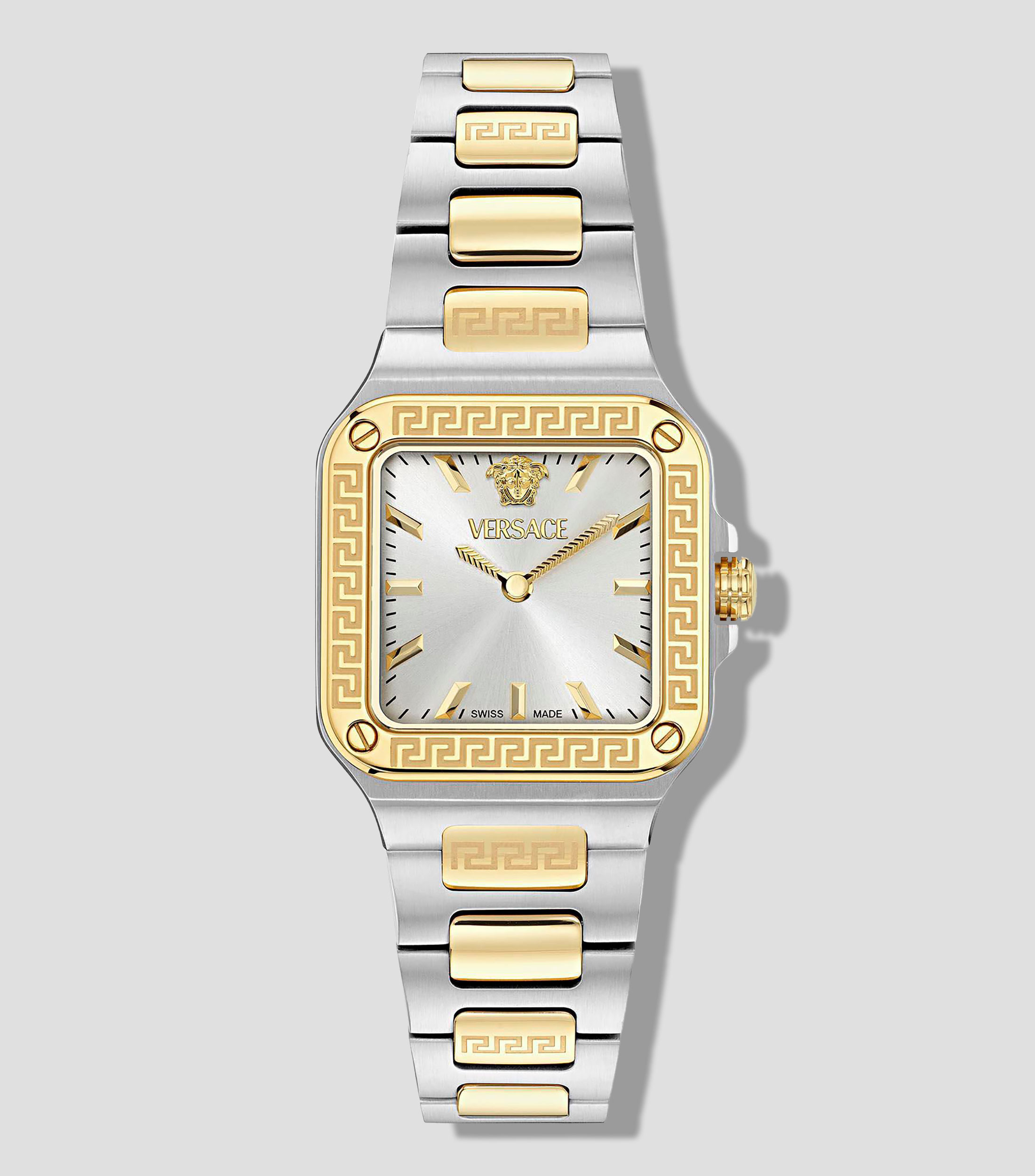 Reloj para Mujer Greca Edge de vestir Plateado, Dorado