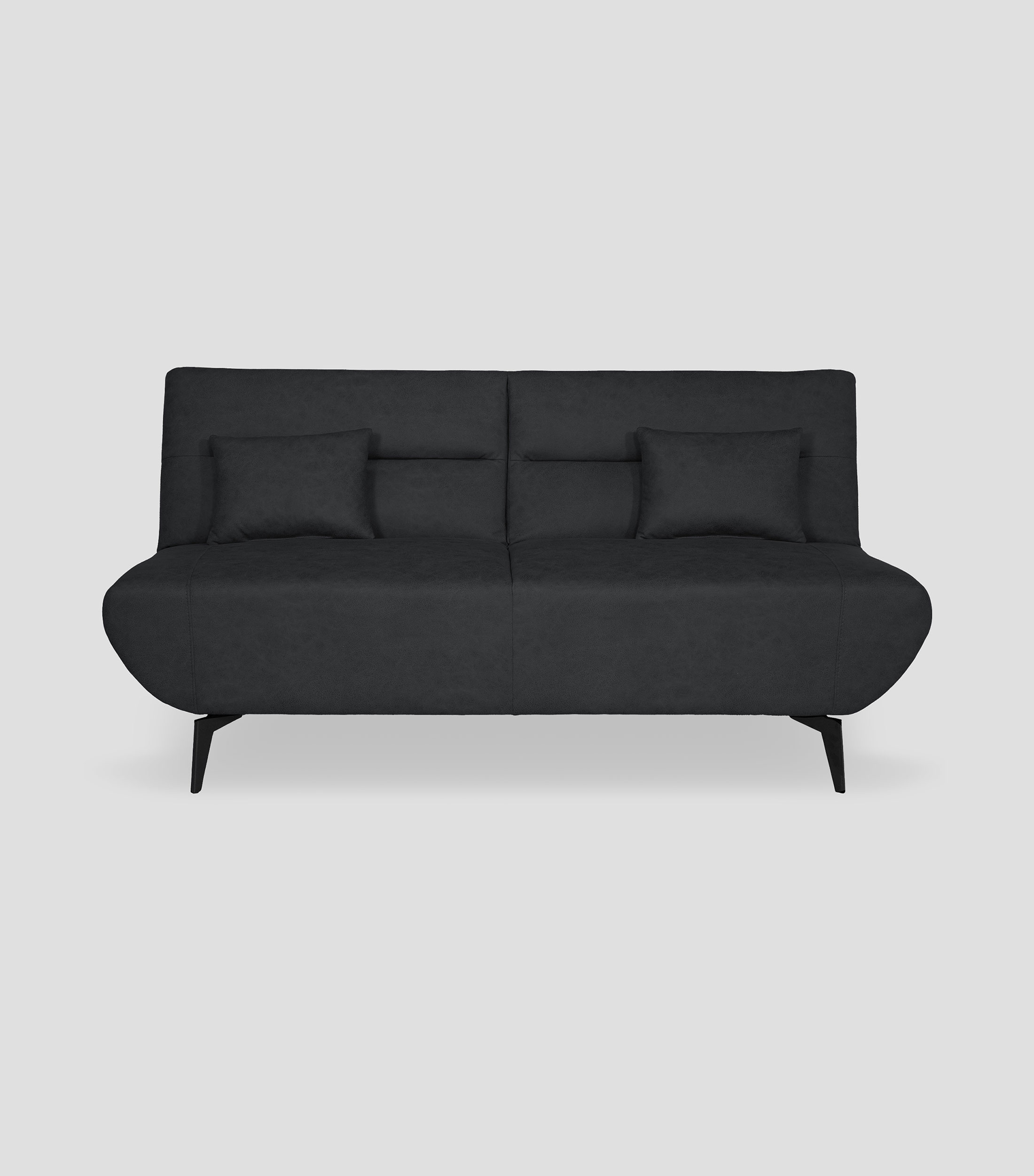 Sofá cama en tela Bolonia gris Óxford