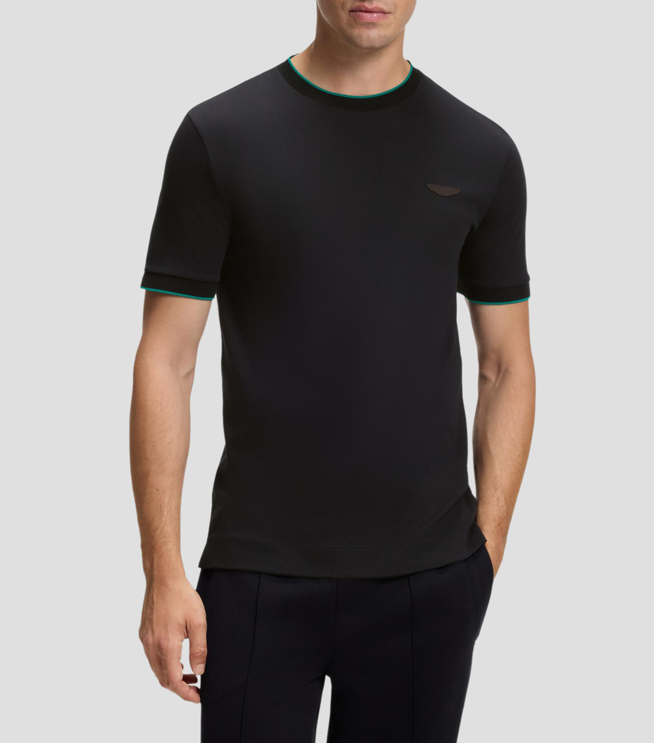Playera Boss x Aston Martin de algodón mercerizado Hombre