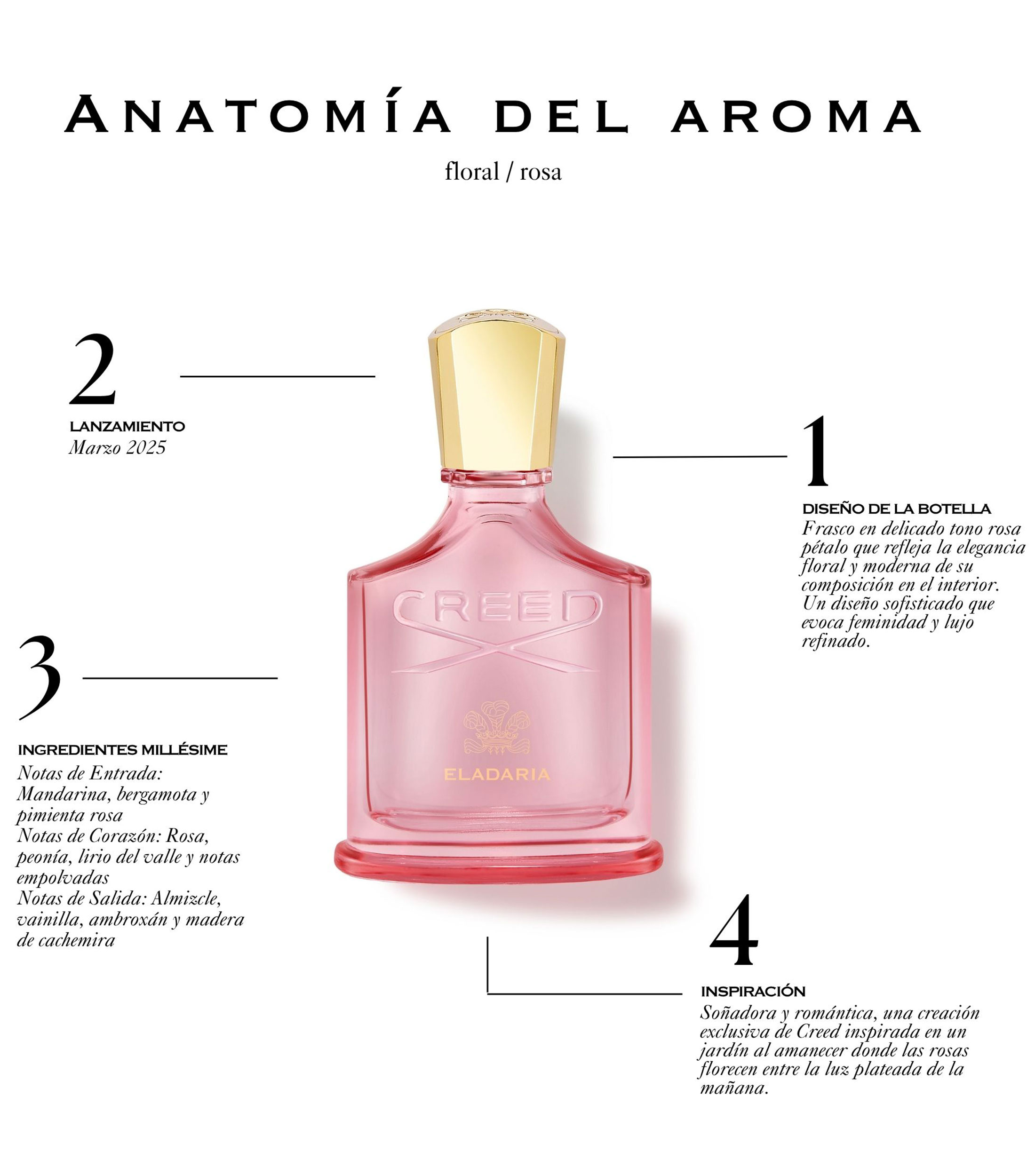 Perfume Eladaria Eau de Parfum, 75 ml para Mujer