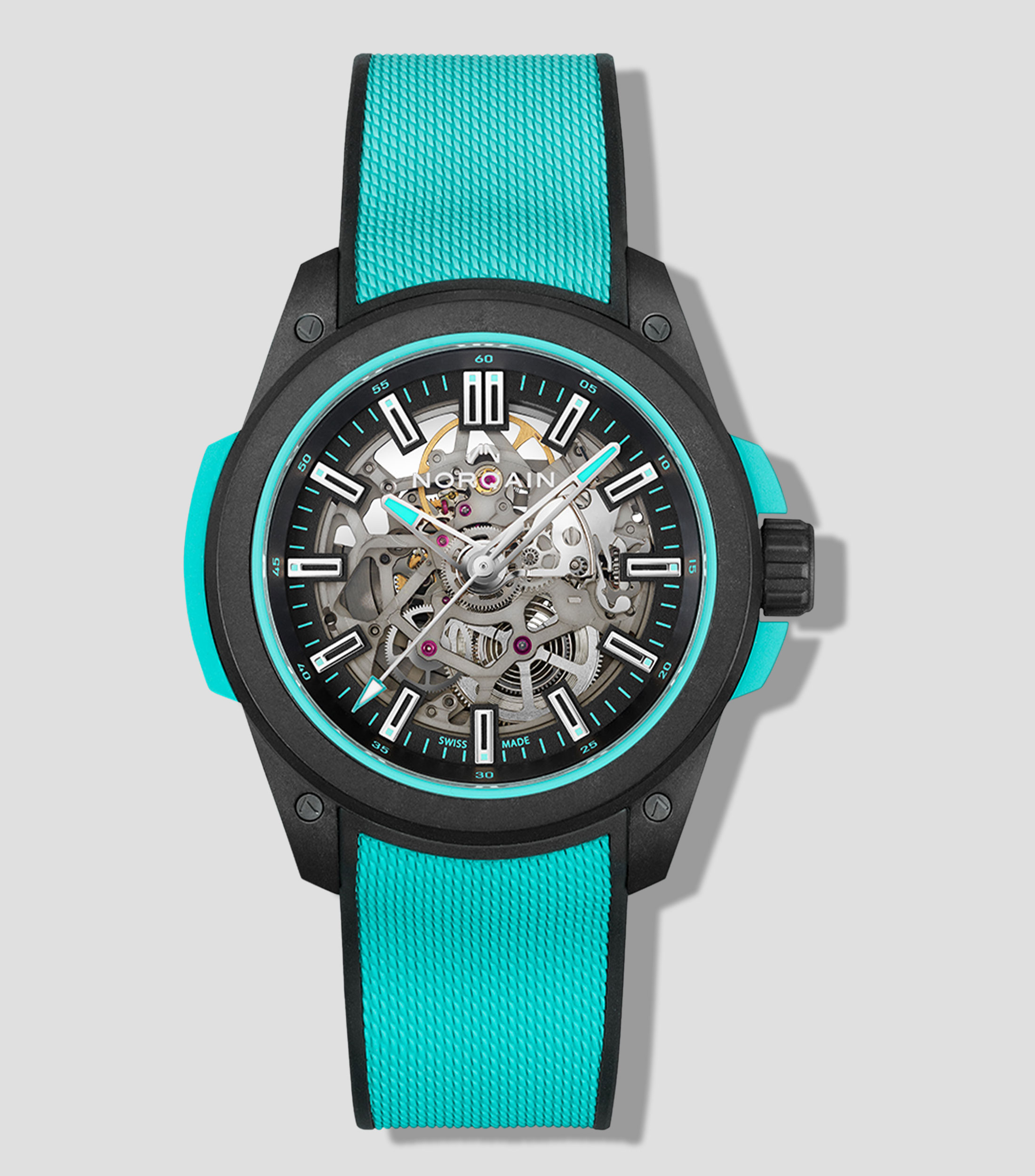 Reloj para Hombre Wild one skeleton Deportivo, Negro