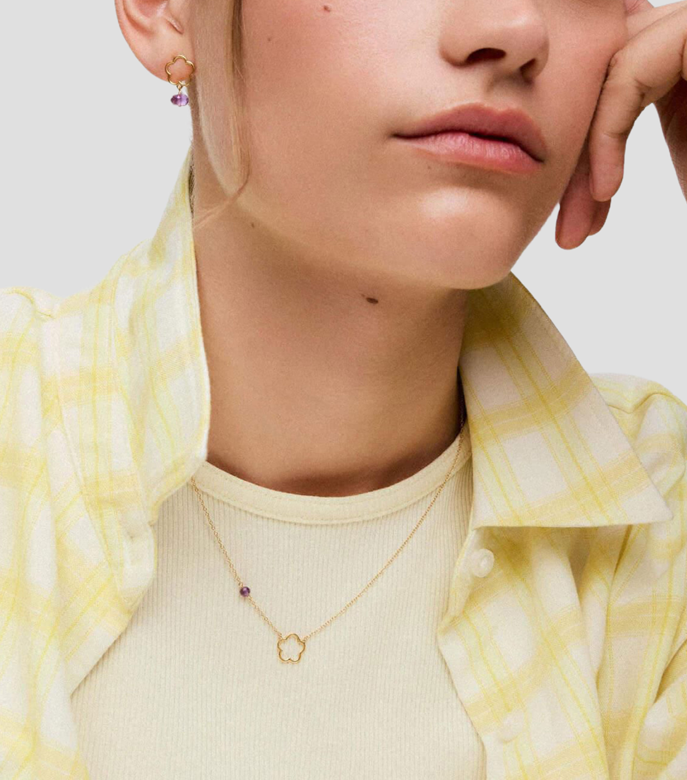 Collar oso en Oro amarillo de 9 Kilates Infinity Mujer