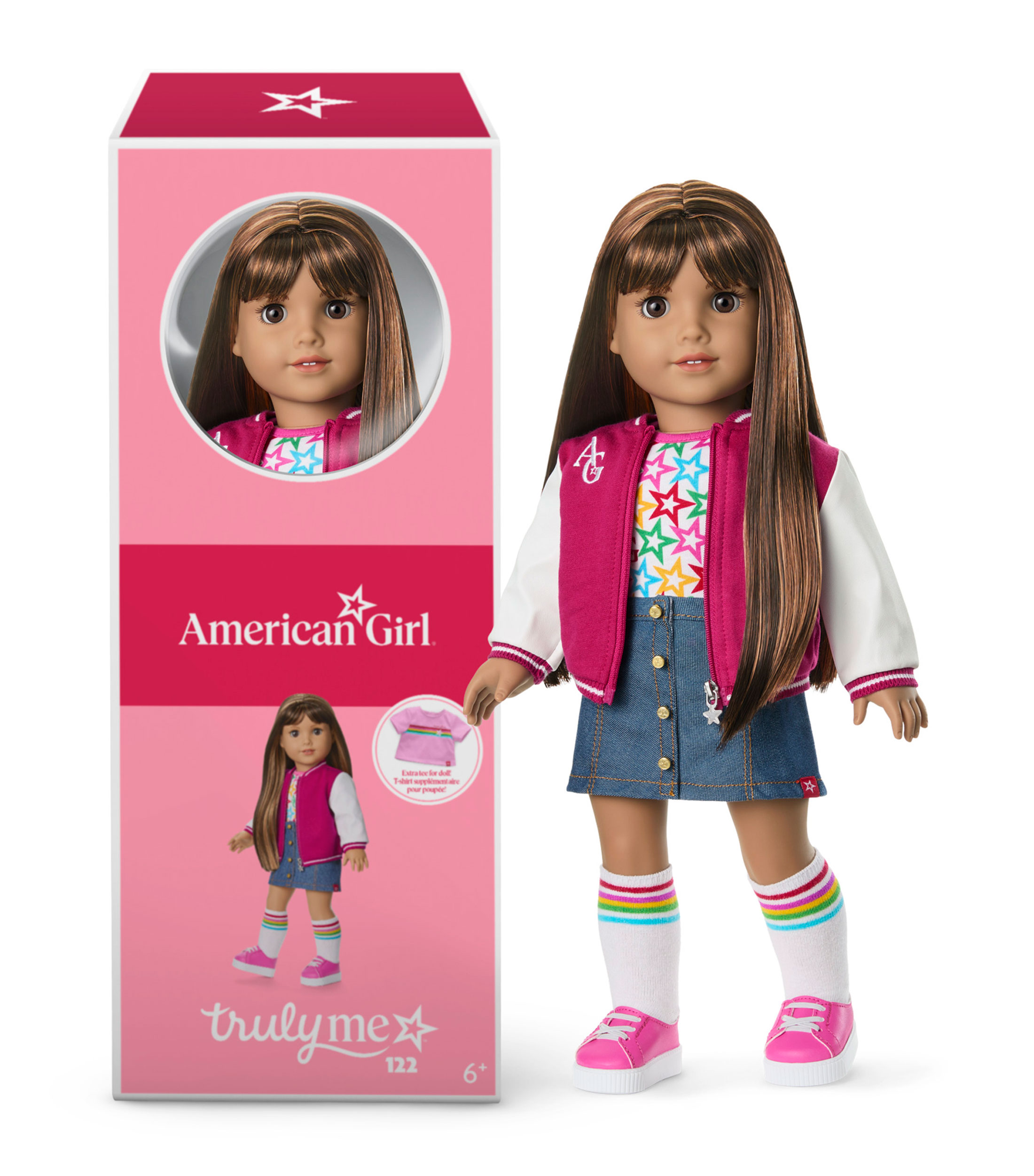 Muñeca Truly Me, cabello castaño con fleco