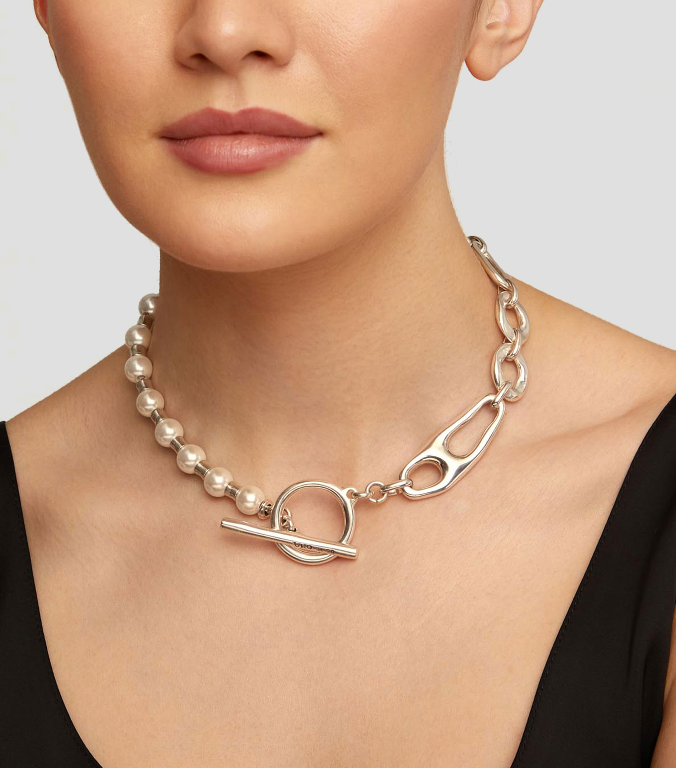 Collar Joyful eslabonado con perlas Mujer