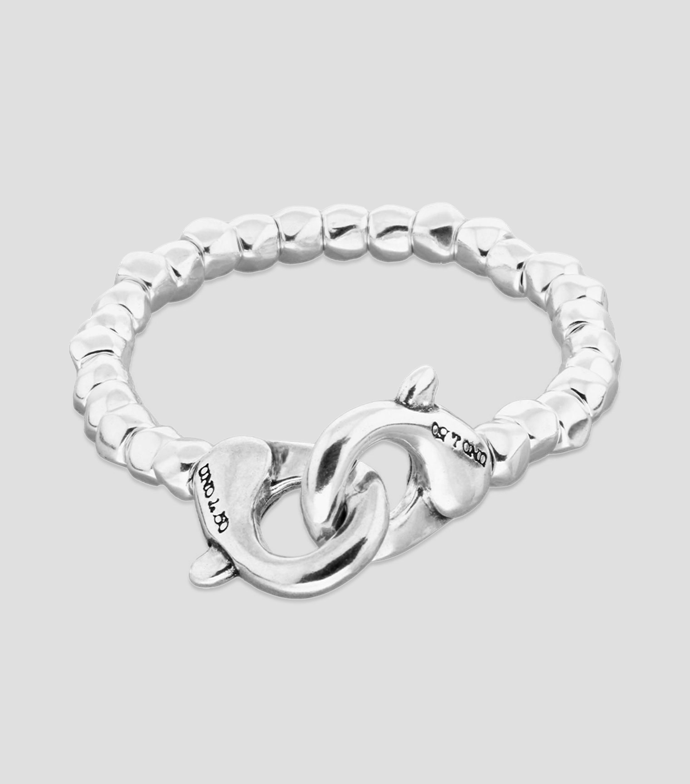 Pulsera con bolitas y mosquetones Unisex