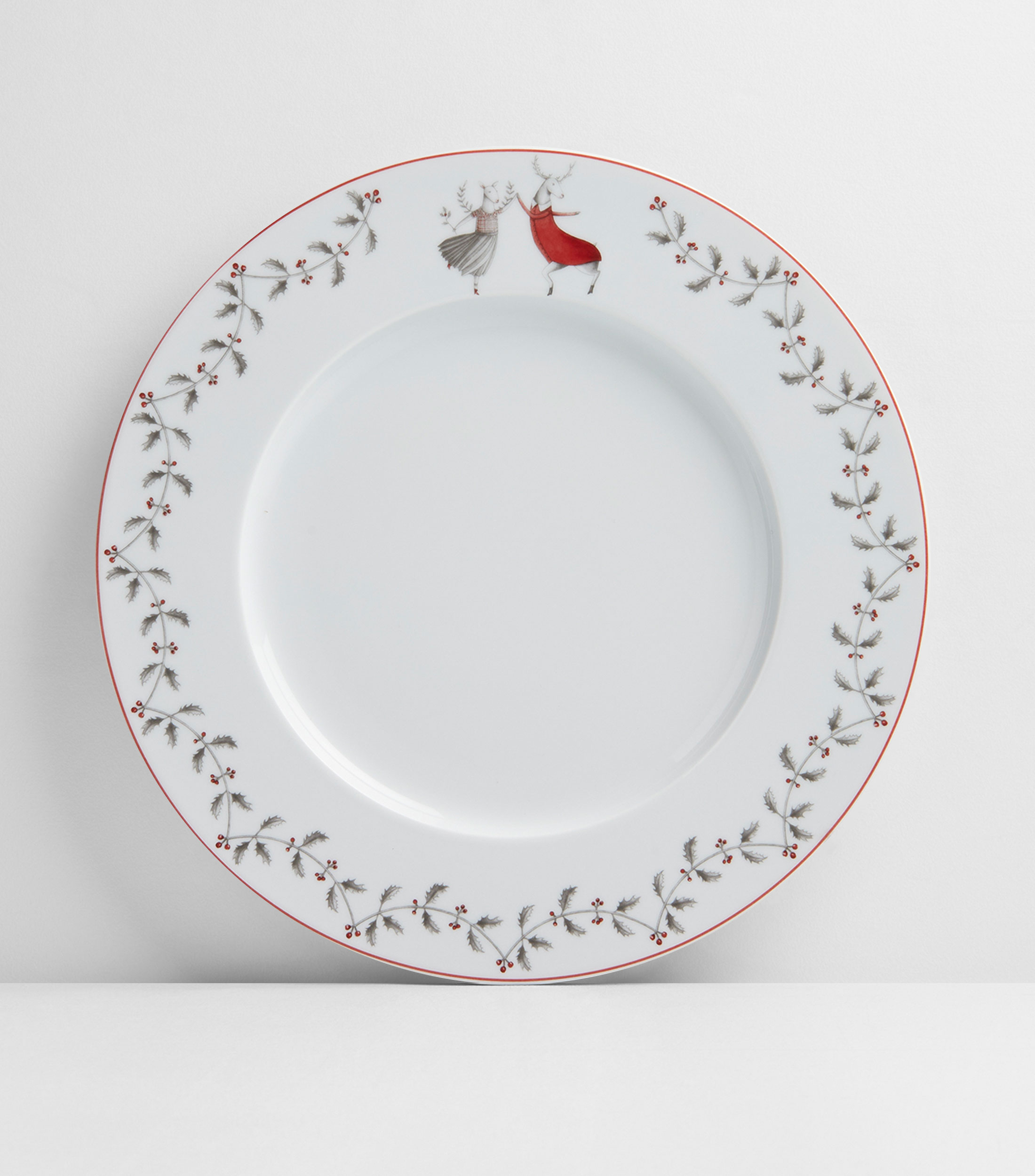 Plato Llano Noel estampado