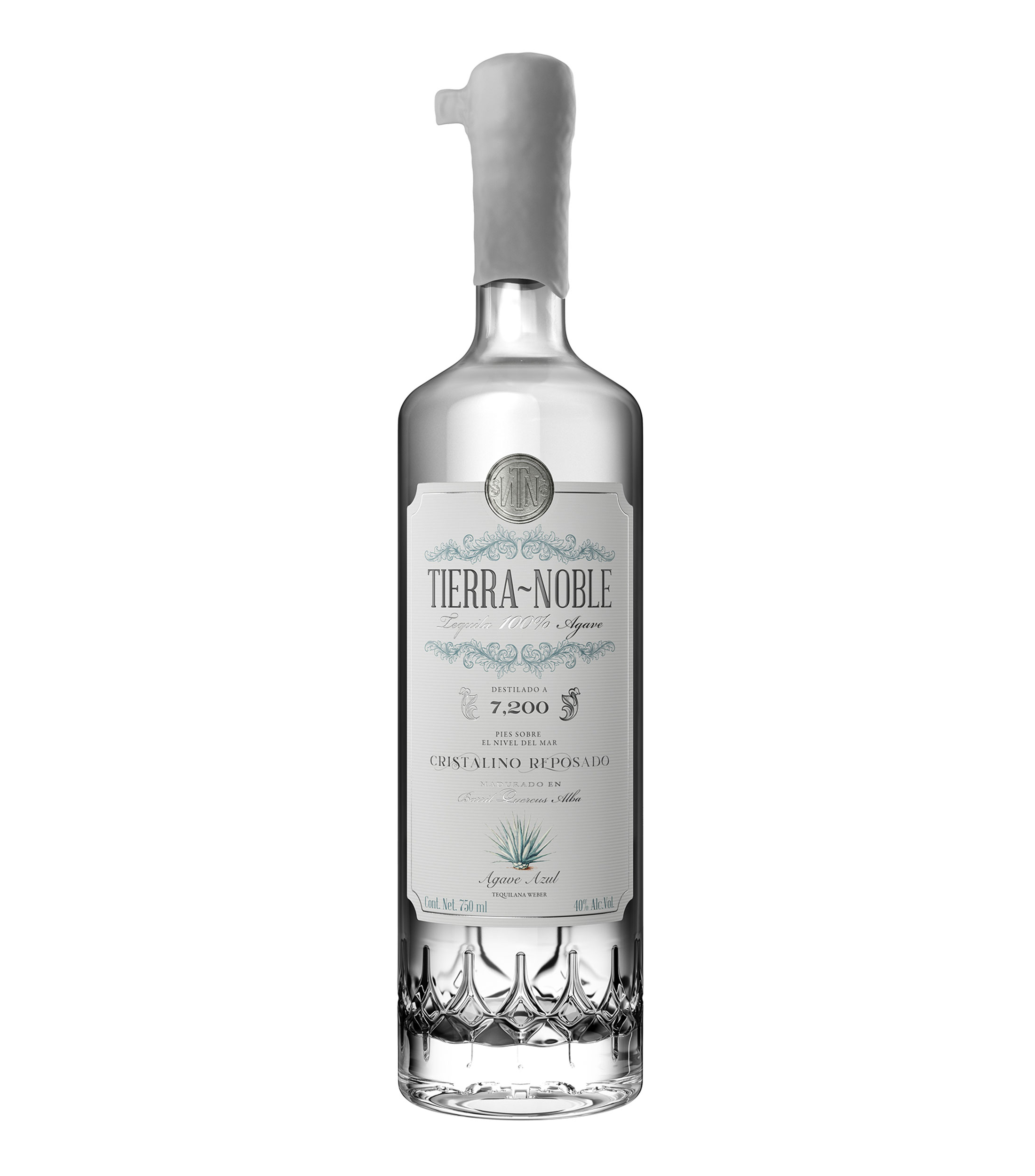Tequila Cristalino Reposado Tierra Noble, 750 ml