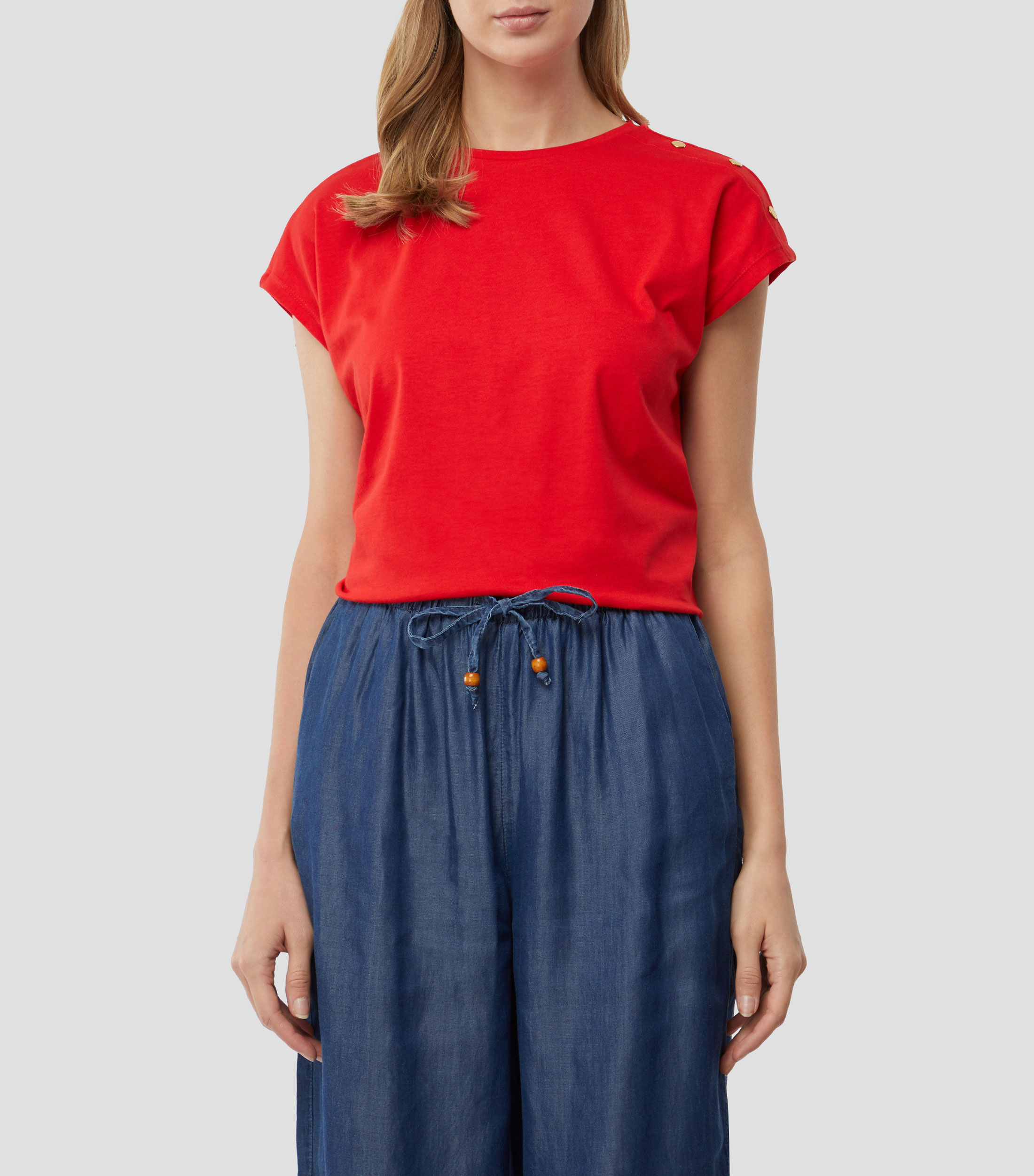 Playera Cuello Redondo Manga Corta Mujer