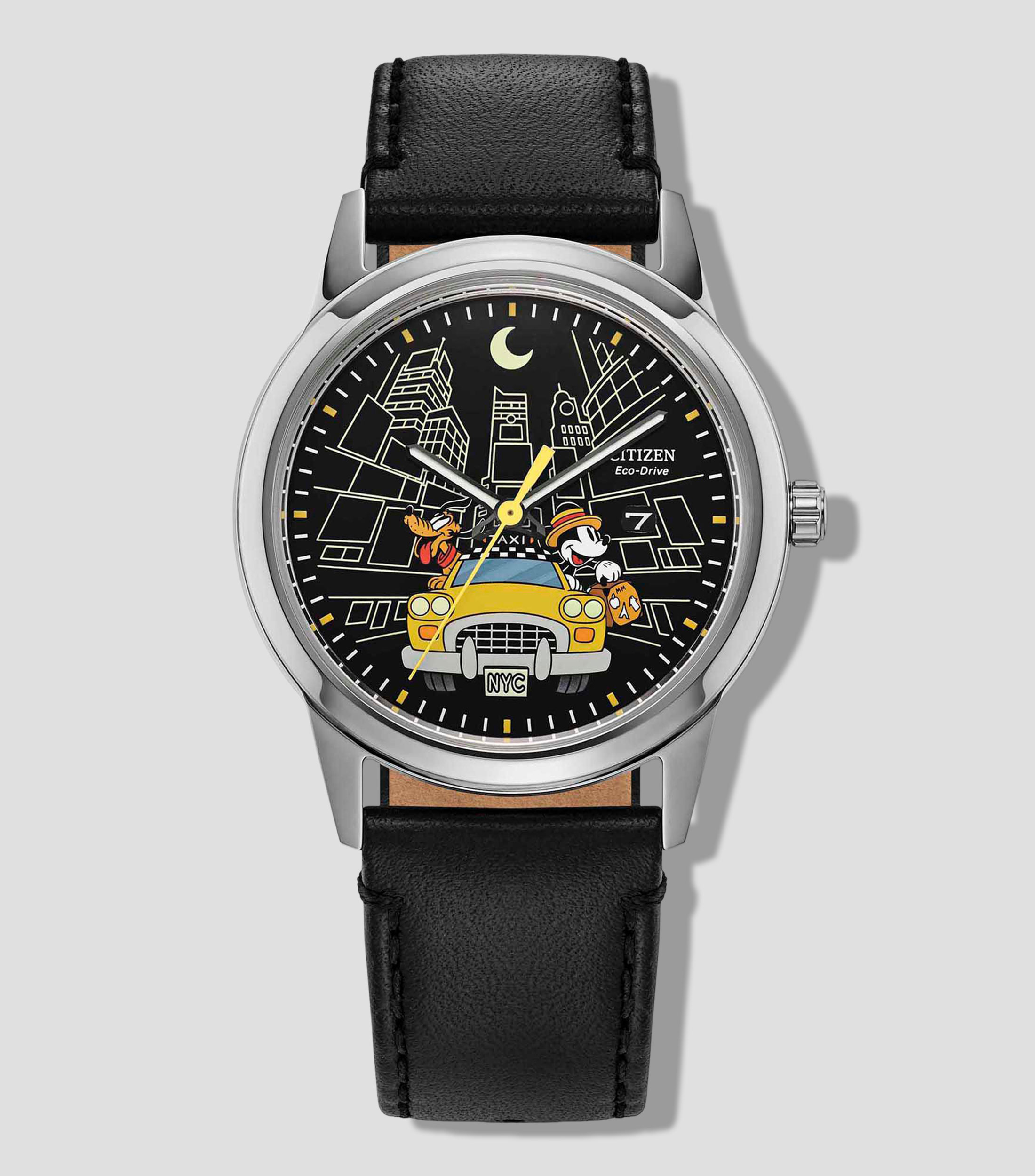 Reloj para Hombre Disney Mickey & Pluto Casual Negro, Plateado