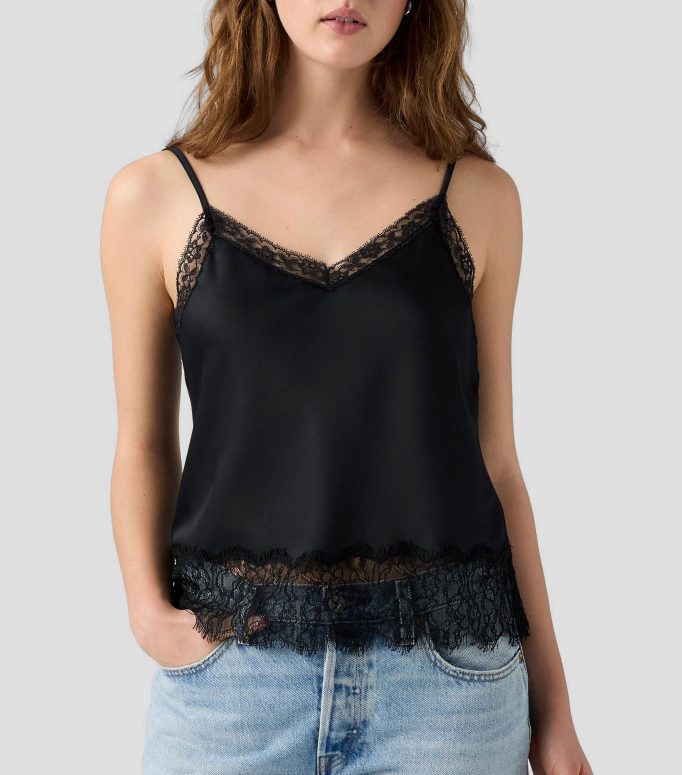 Blusa sólida sin mangas Mujer