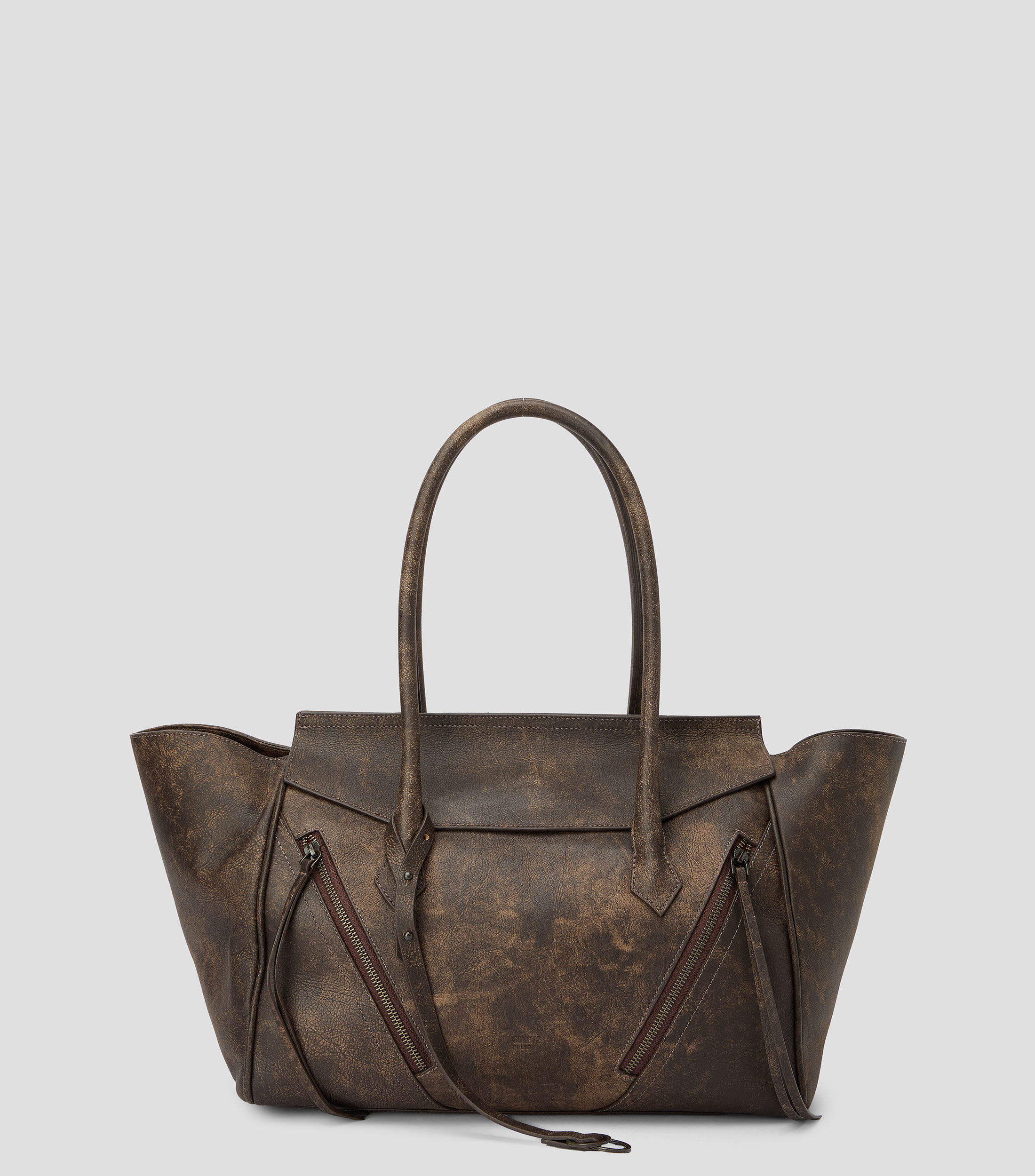 Bolsa Tote en piel vacuna Stella lisa Mujer