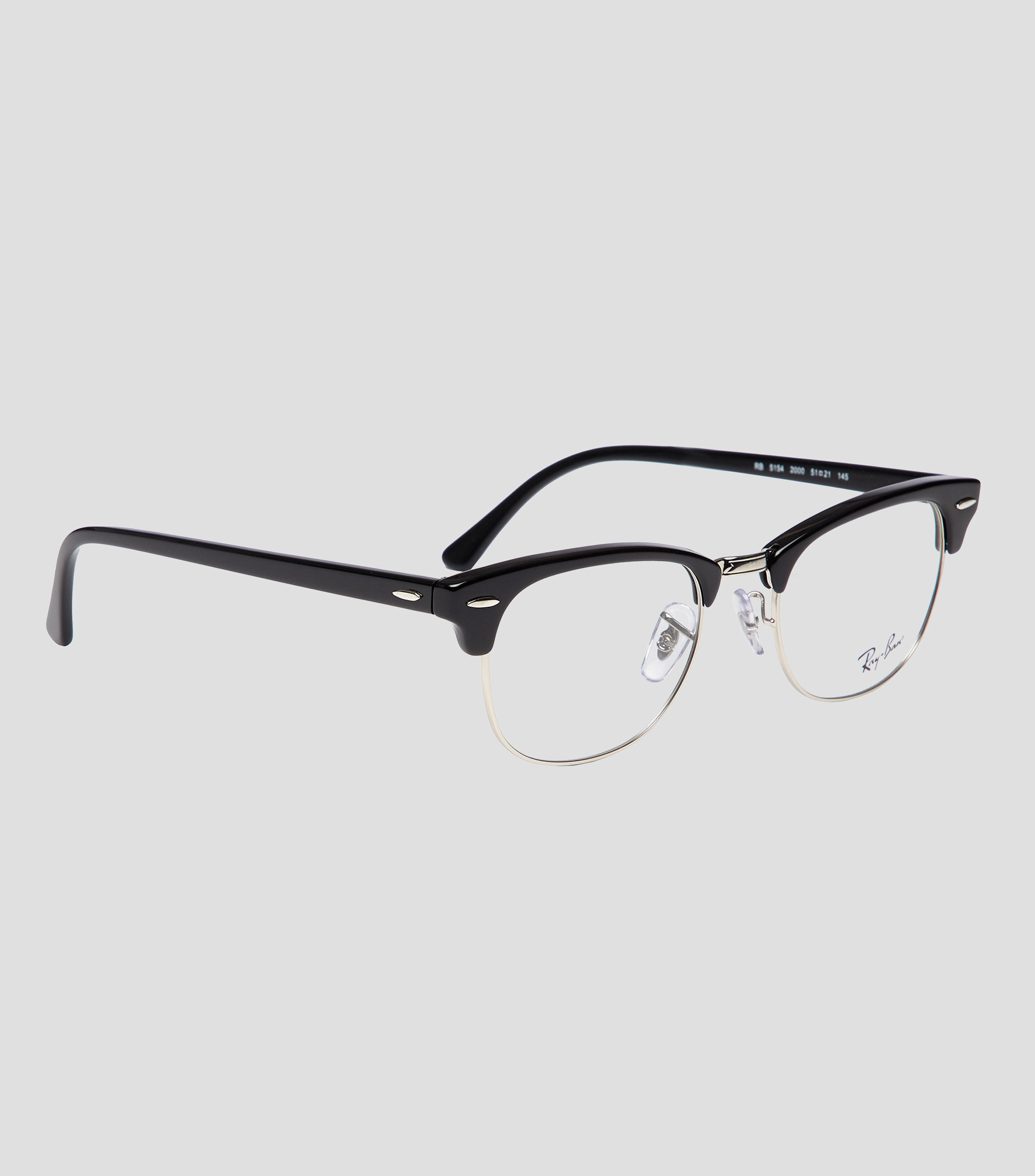 Lentes oftálmicos Cuadrados Clubmaster Negros Unisex