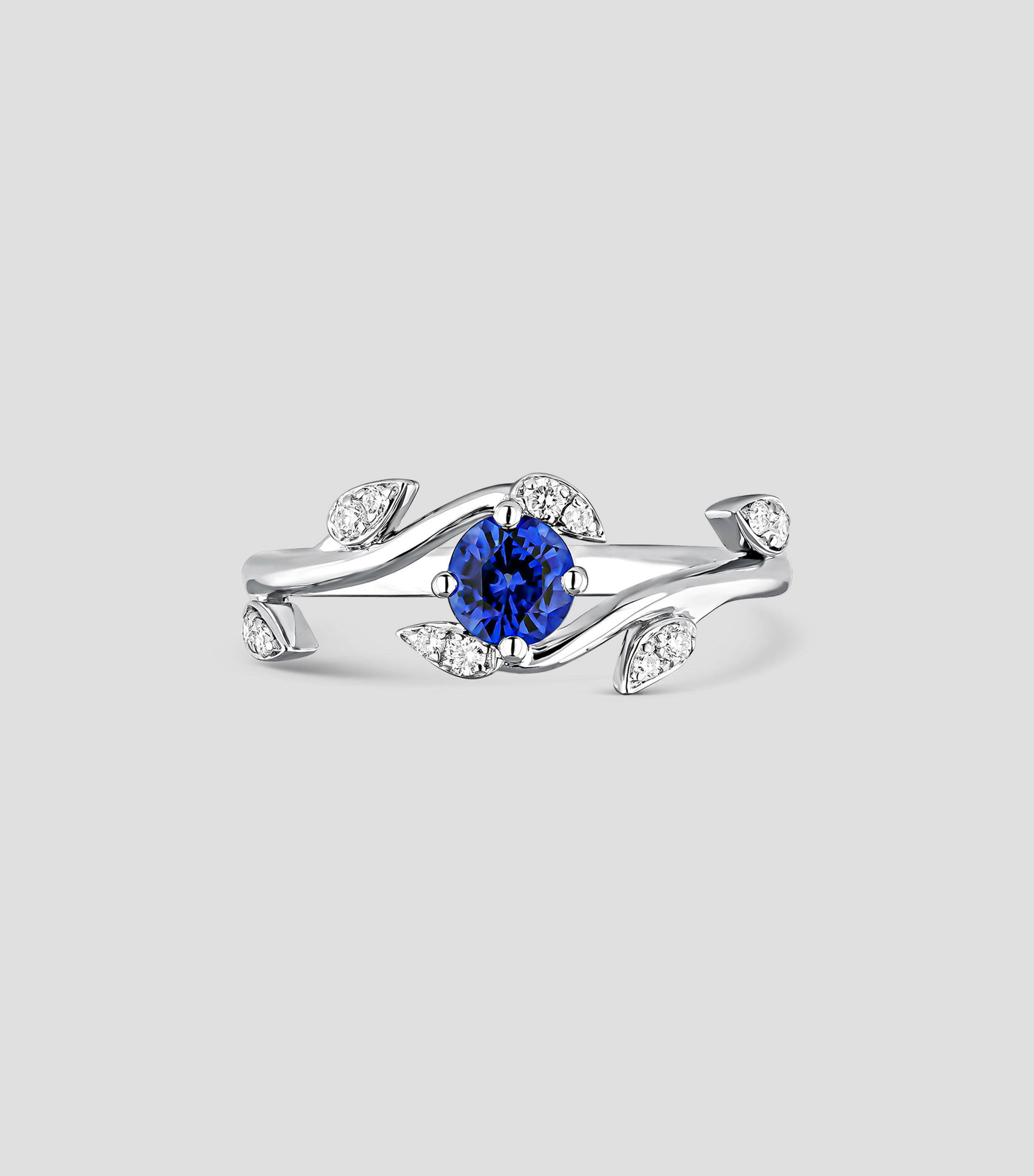 Anillo en Oro Blanco de 18 kilates con Diamantes Mujer