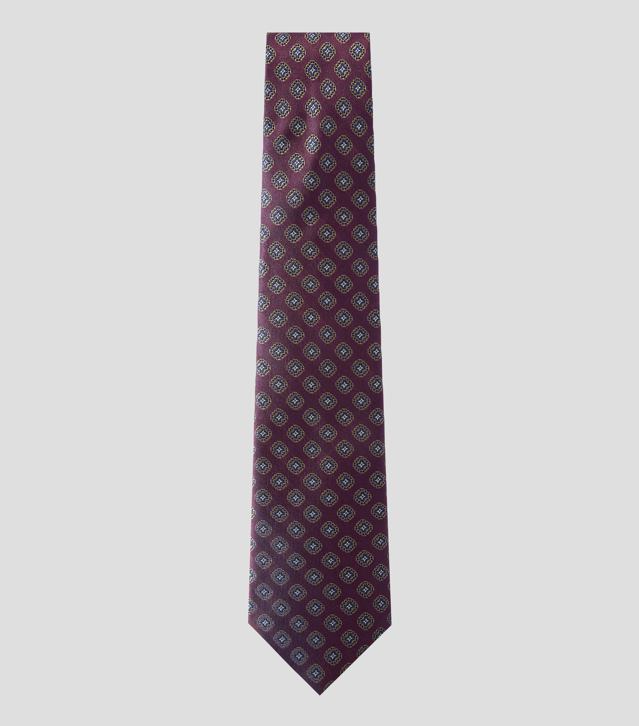 Corbata ancha de seda estampada