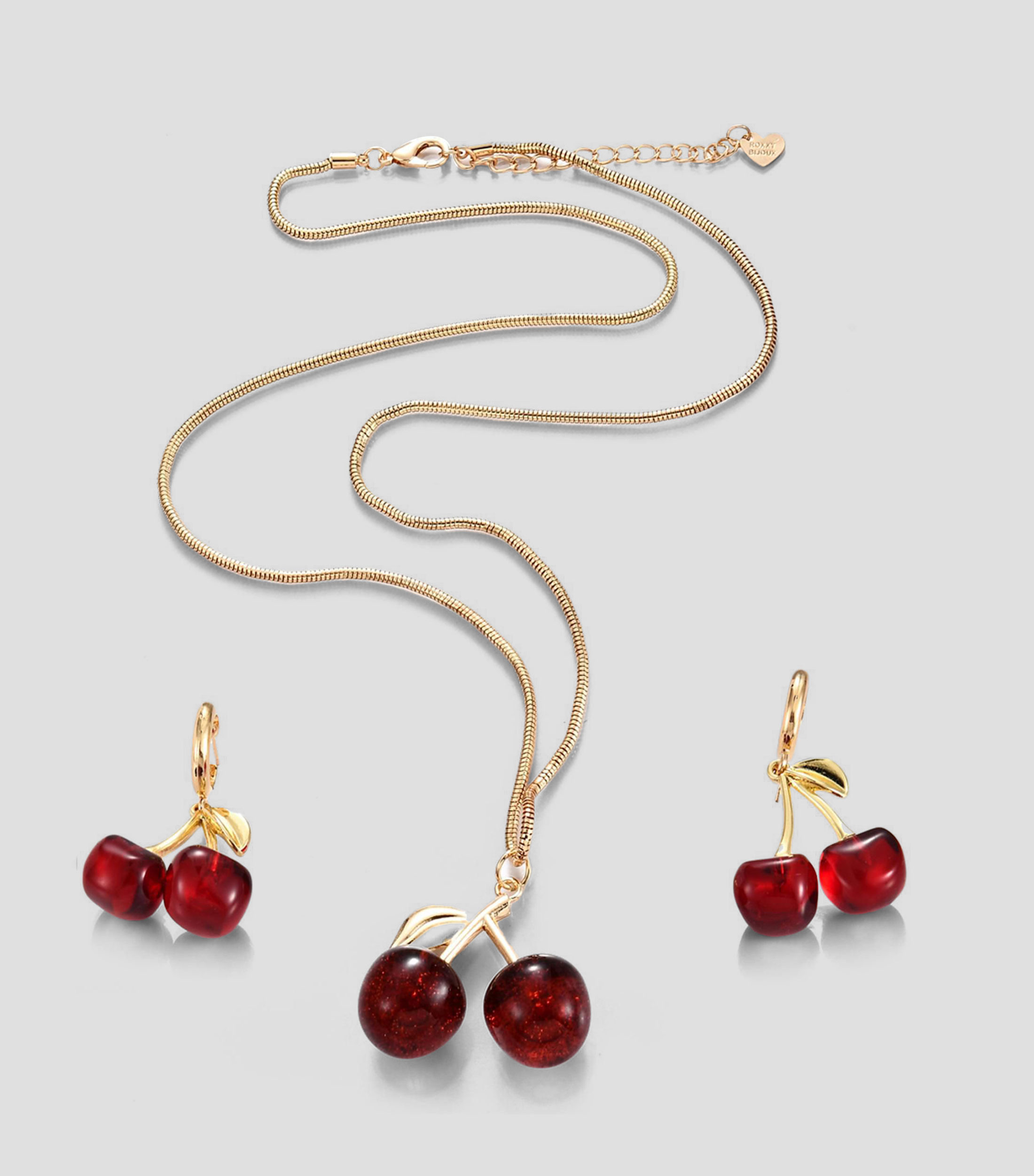 Set collar y aretes Mujer