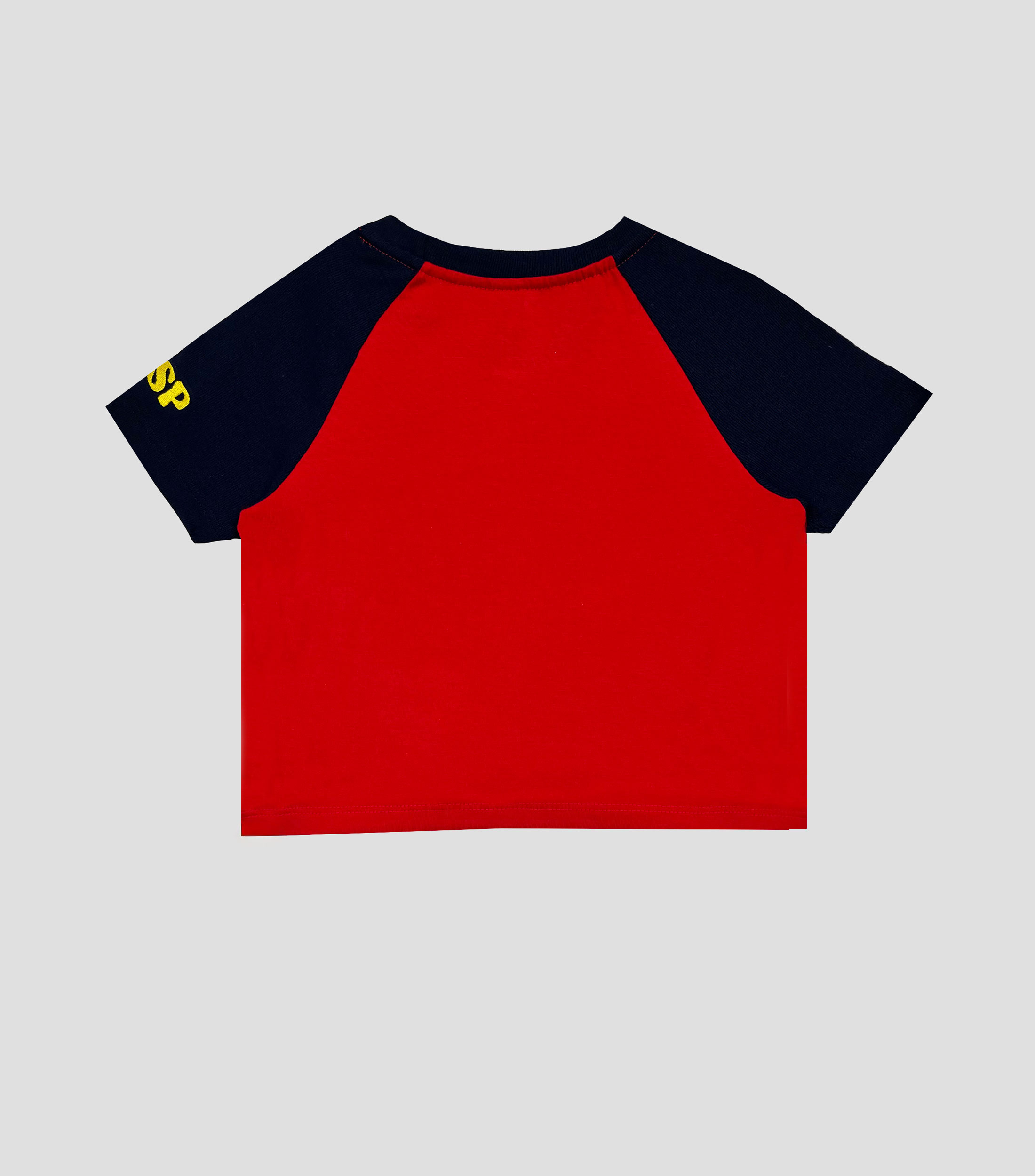 Playera cuello redondo manga corta estampada Niña