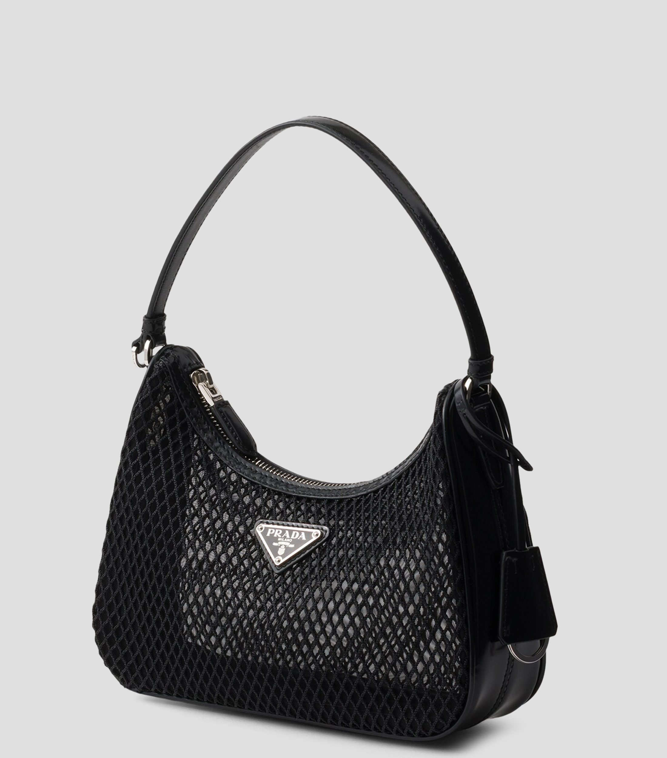 Bolsa Prada Re-Edition 2005 de malla y piel cepillada Mujer