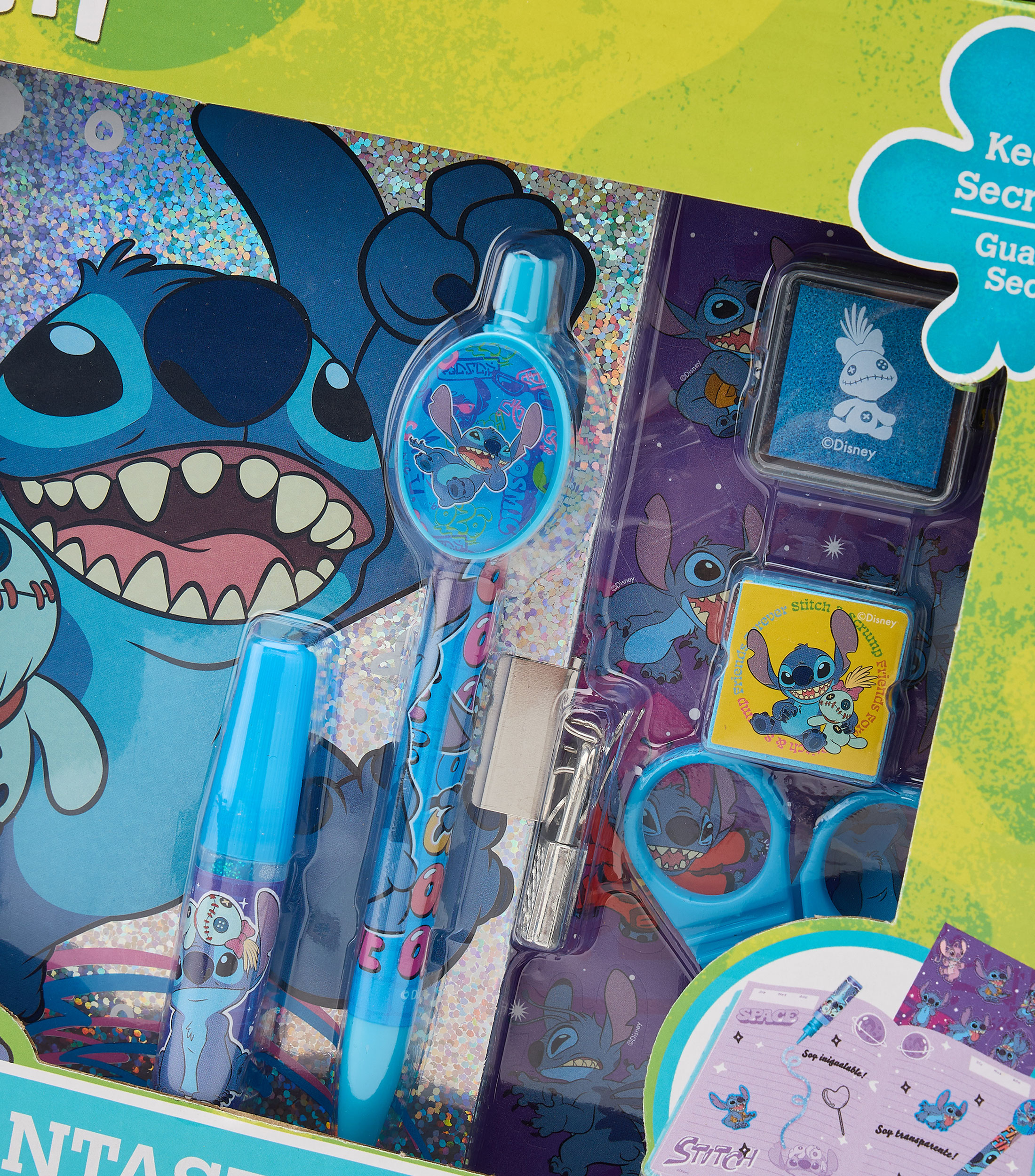 Diario con accesorios Stitch