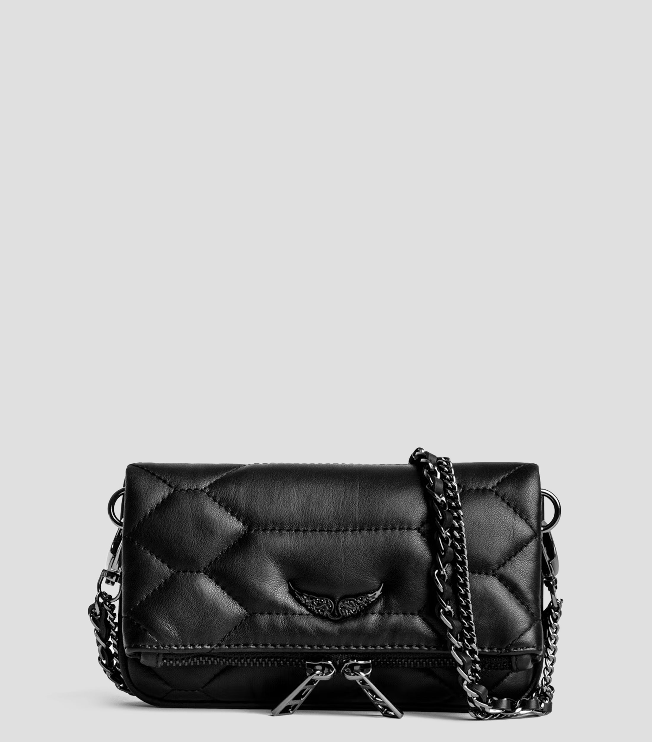 Bolsa crossbody de piel Rock Nano Mat XL Scale capitonada Mujer