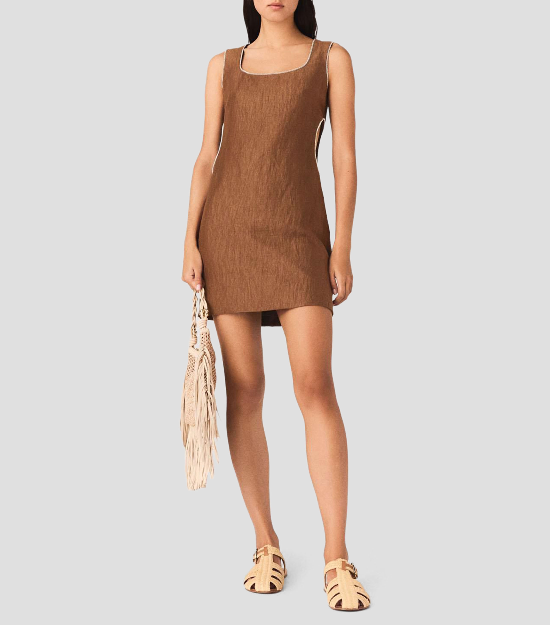 Vestido mini liso Rabron Mujer