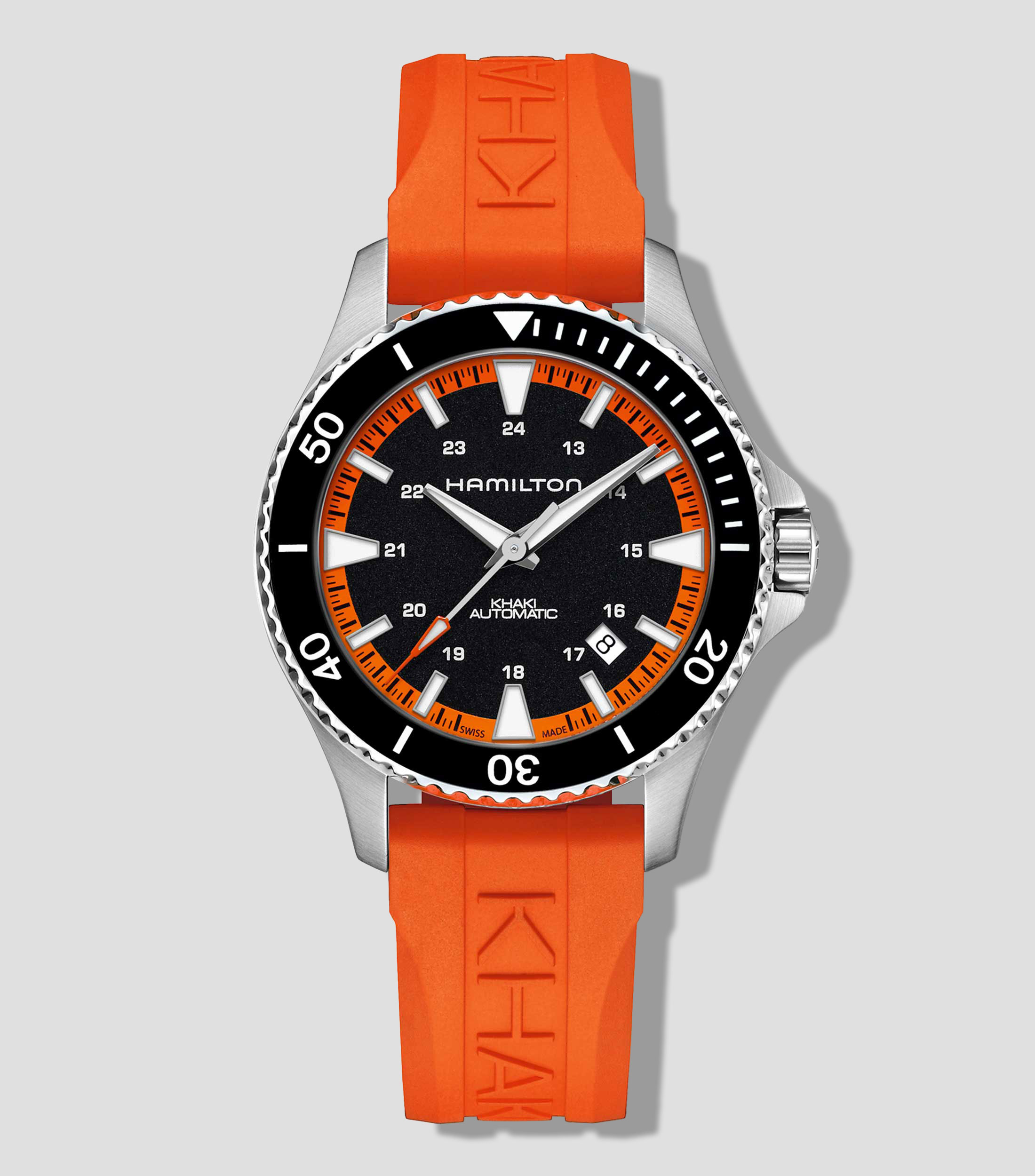 Reloj Unisex Deportivo Plateada, Negra