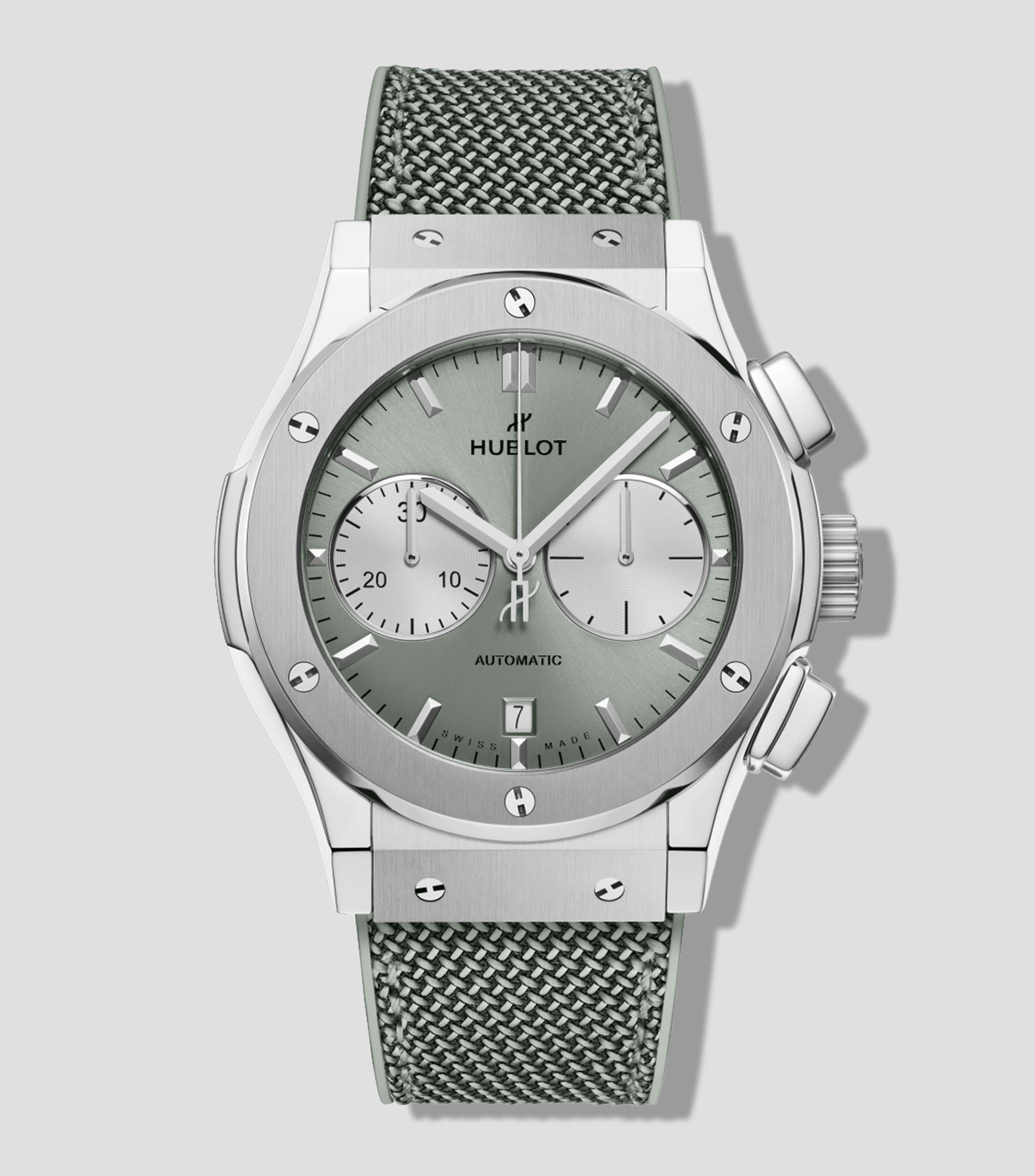 Reloj Unisex Classic Fusion Chronograph Titanium Sage Green casual plateado