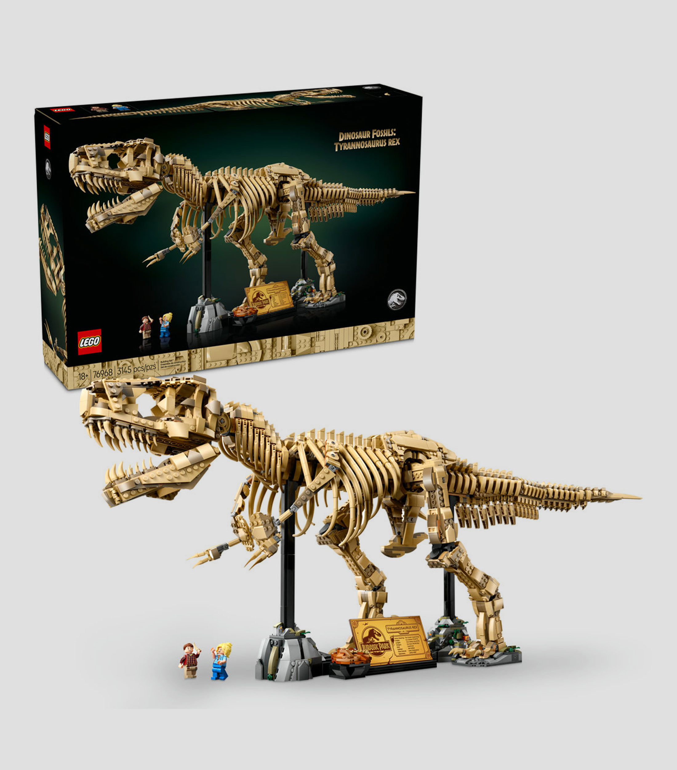 Lego Jurassic World Fósiles de Dinosaurio Tyrannosaurus Rex 76968