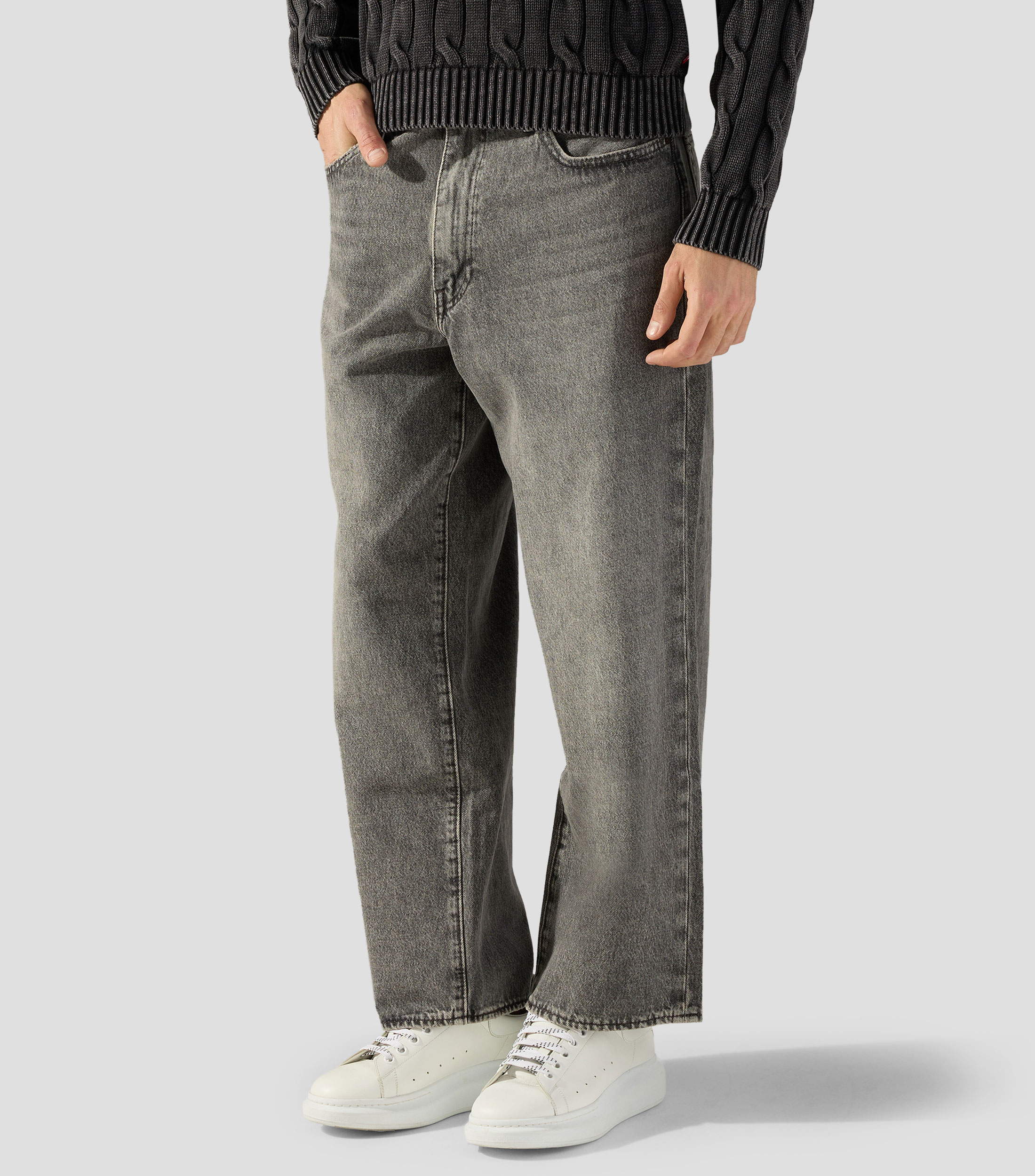 Jeans de corte amplio Hombre