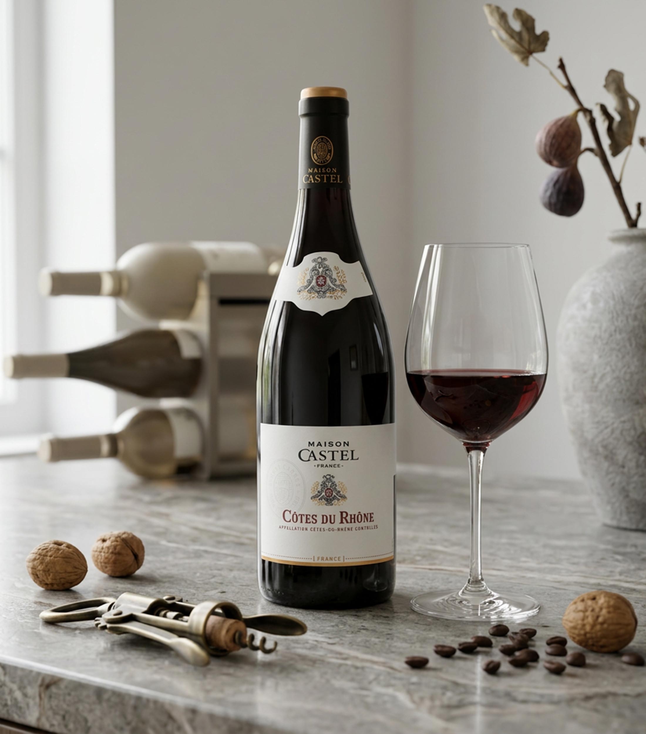 Vino Tinto Syrah Côtes du Rhône, 750 ml