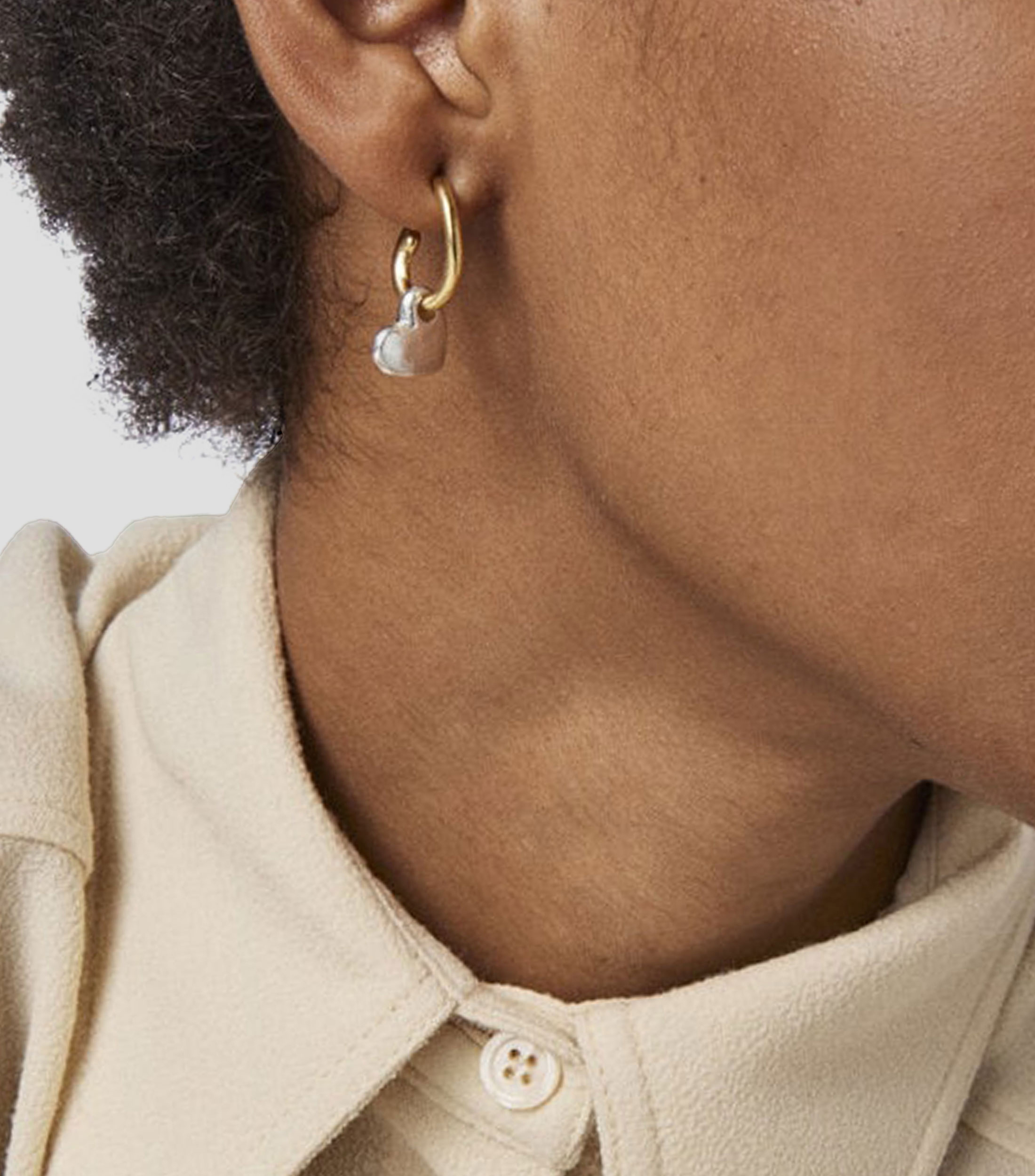 Pendientes en Plata con Corazones Luah Mujer