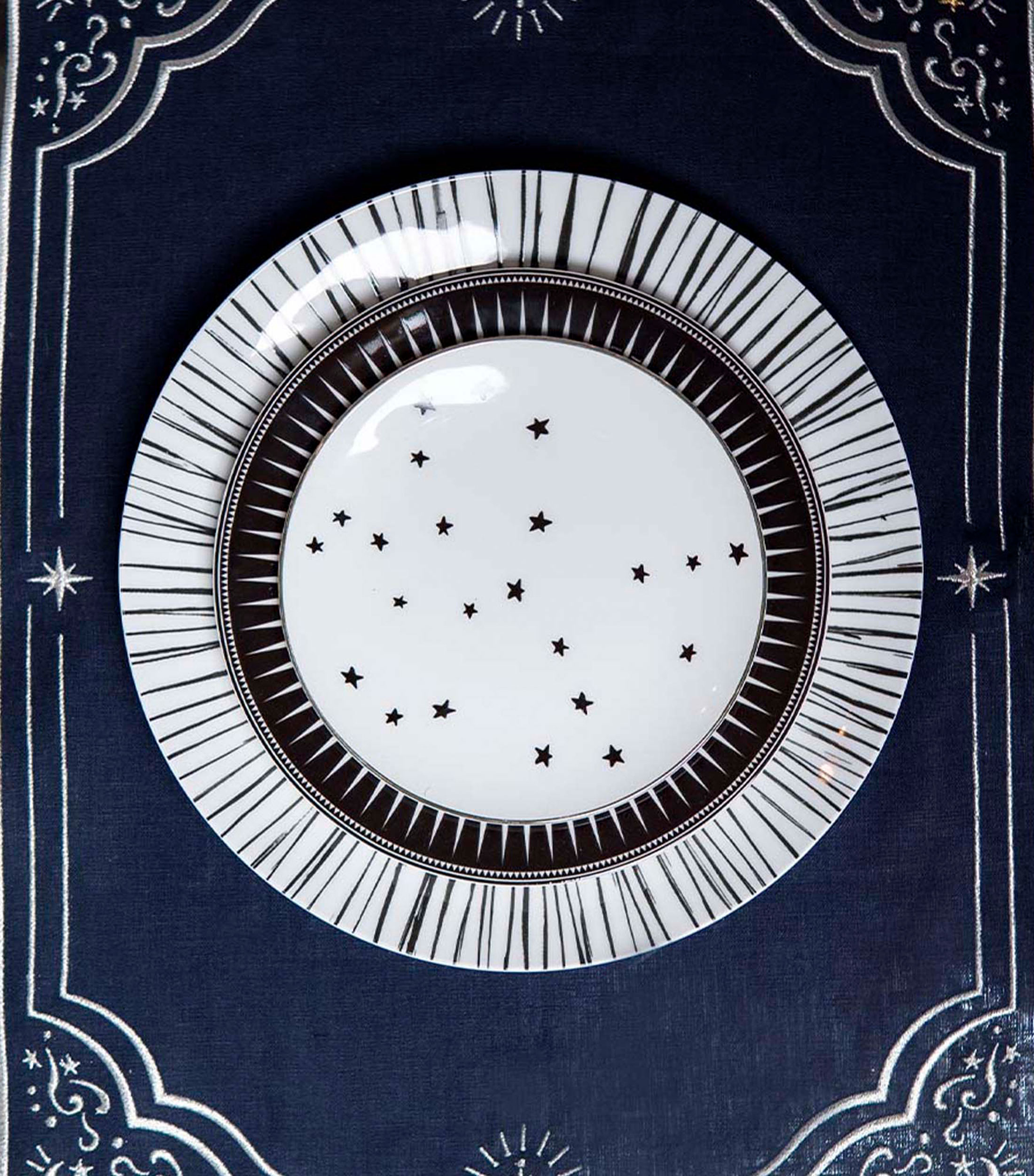 Set 4 Platos para pan Estrellas