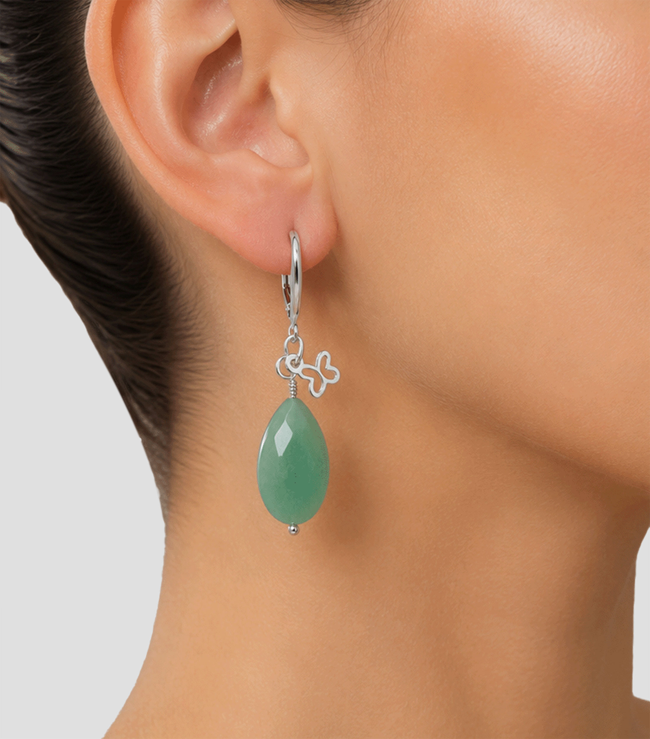 Aretes en Plata .925 Mariposa Mujer