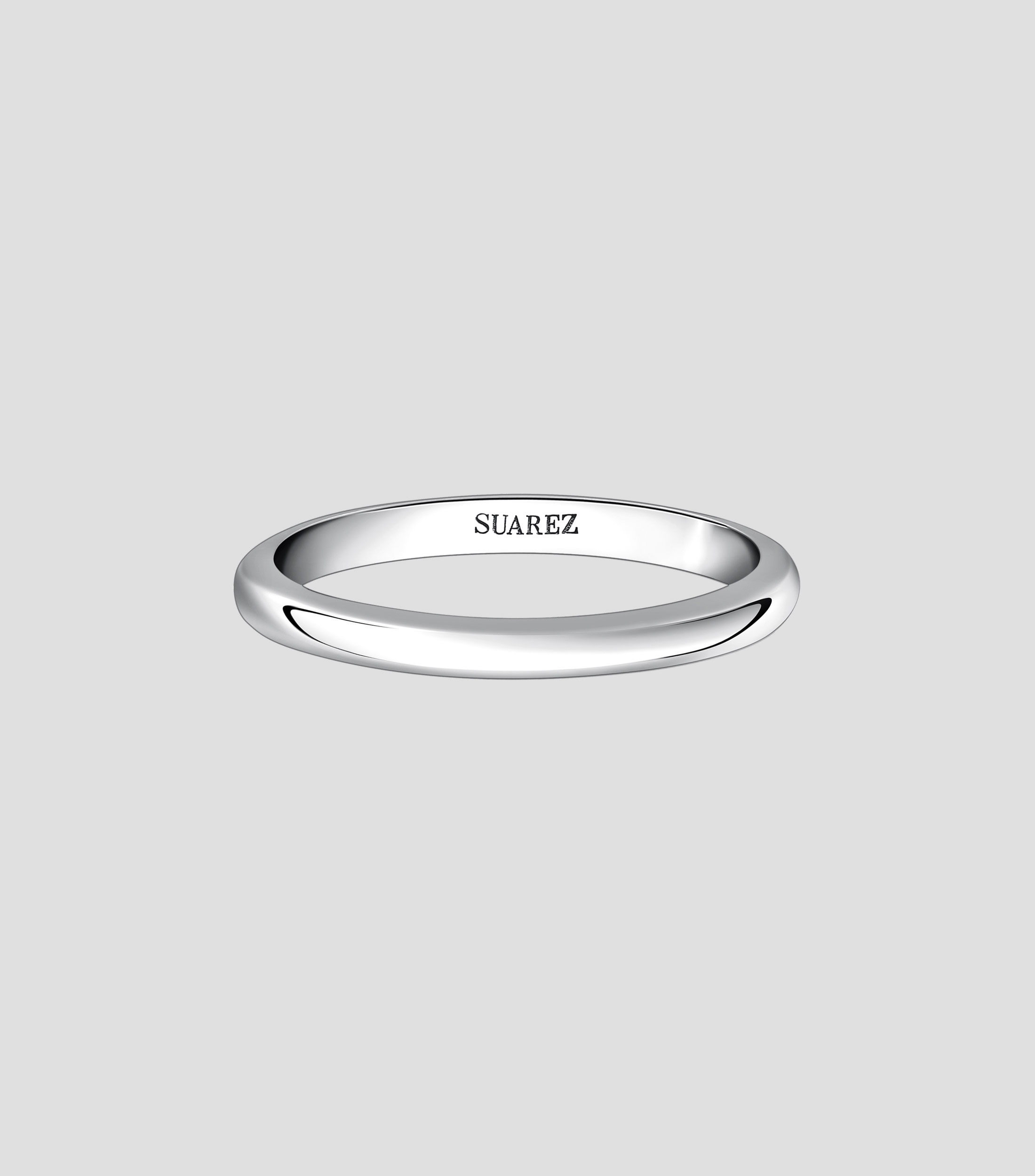 Anillo Solitario en oro blanco de 18 Kts Mujer