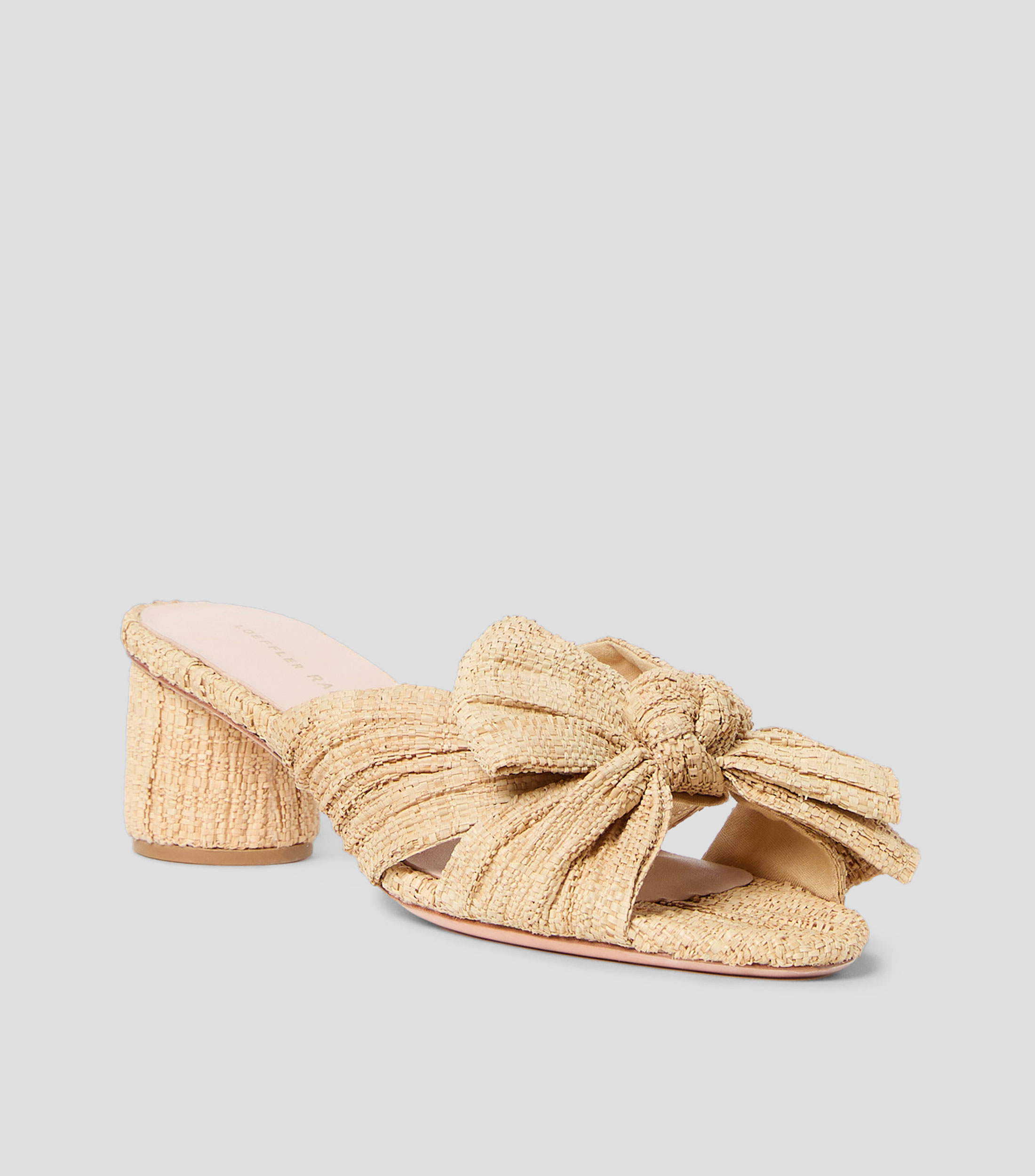 Sandalias tacón mediano ancho lisas Mujer