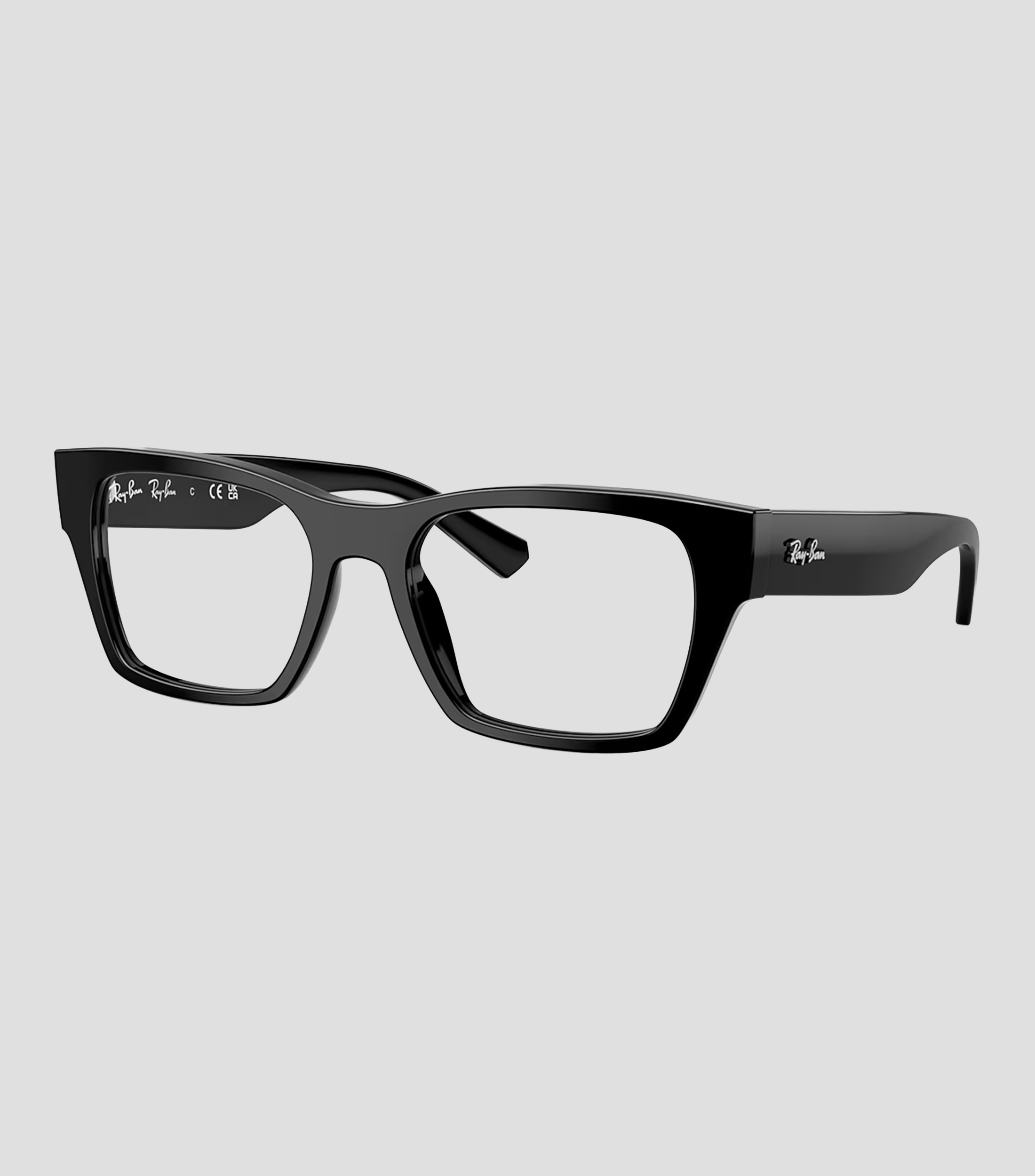 Lentes oftálmicos rectangulares negros Unisex