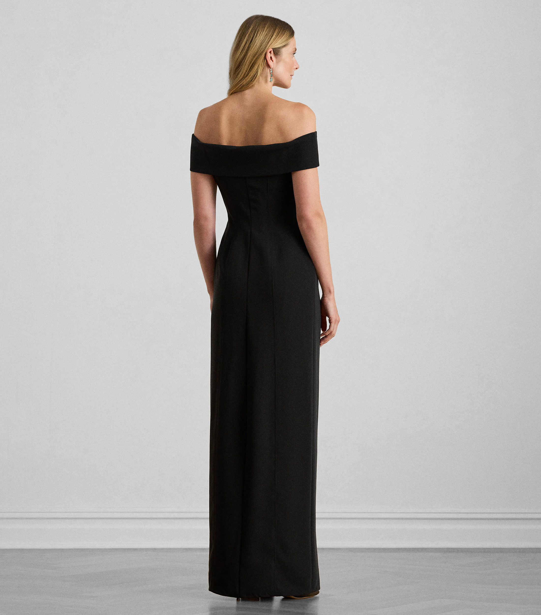 Vestido largo liso Mujer