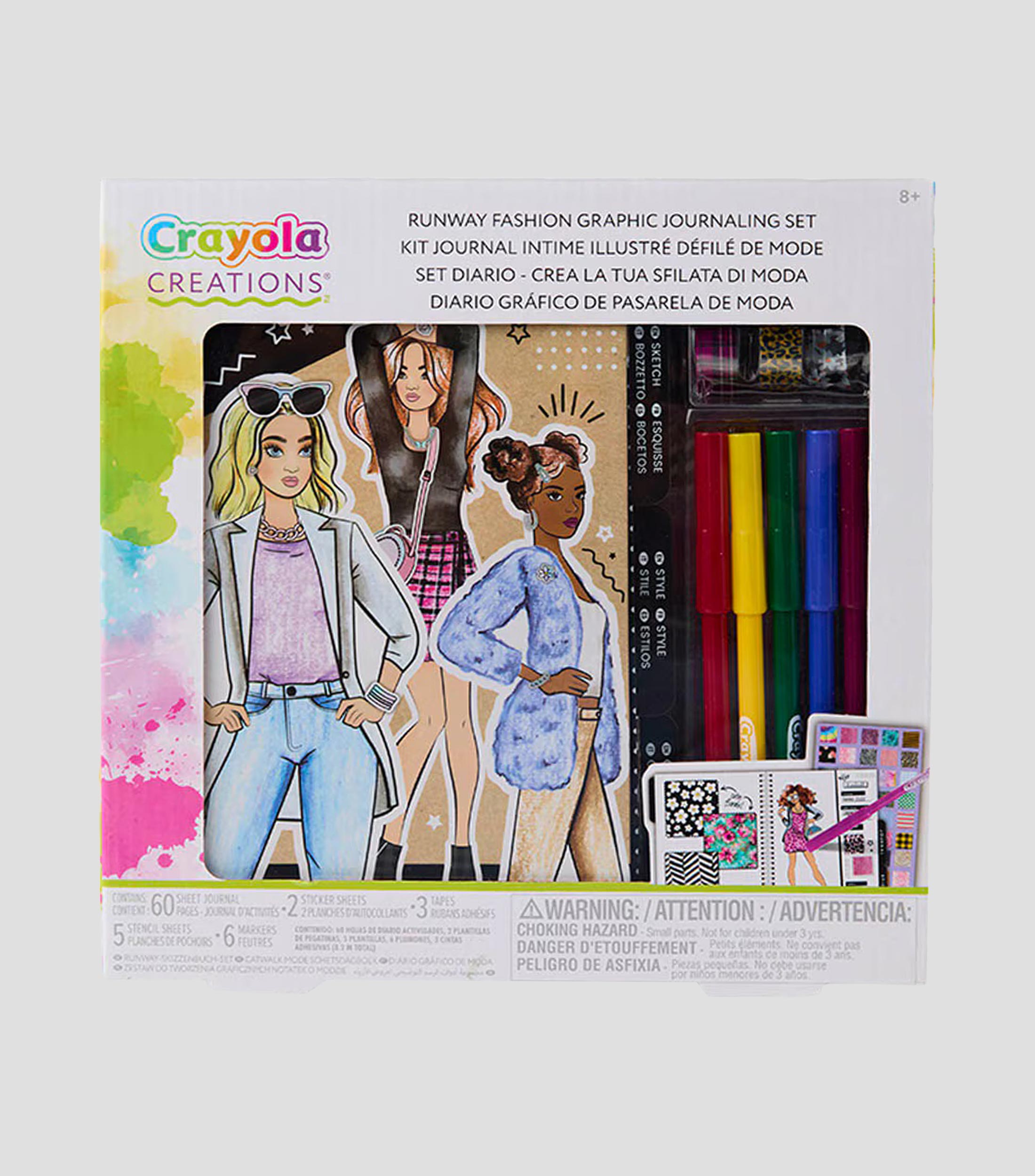 Álbum de Diseño con Stickers Fashion Sticker Stylist 700 Piezas