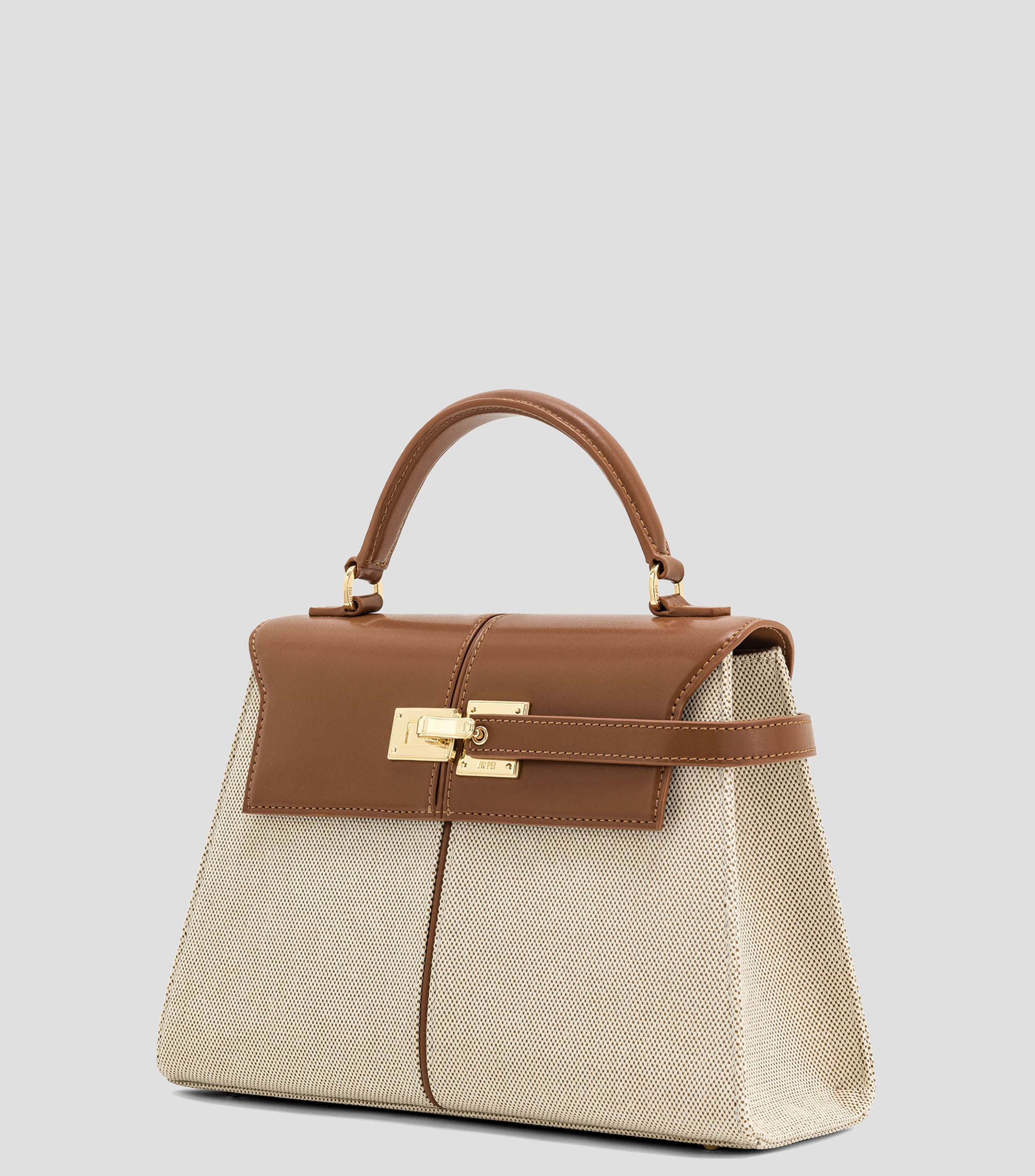 Bolsa satchel beige Elise lisa Mujer