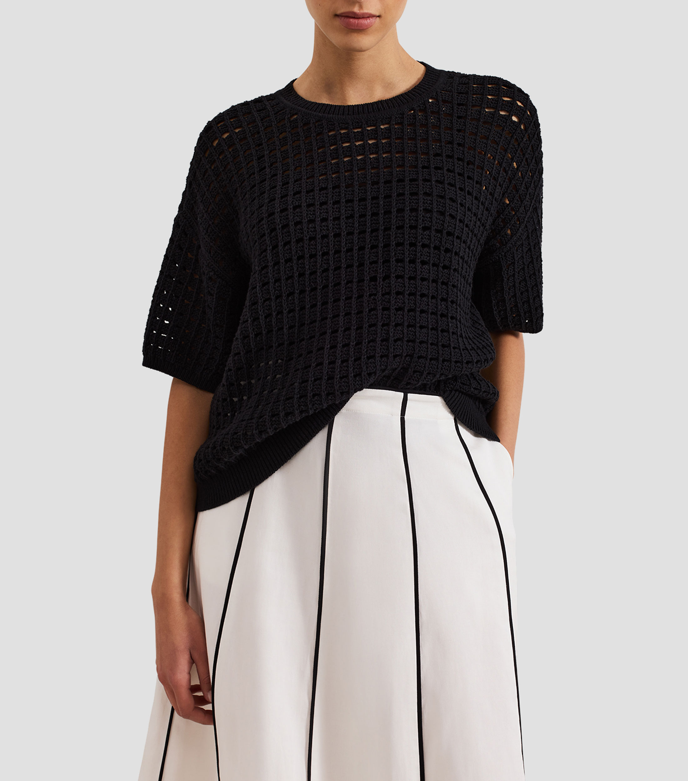 Suéter cuello redondo Mujer