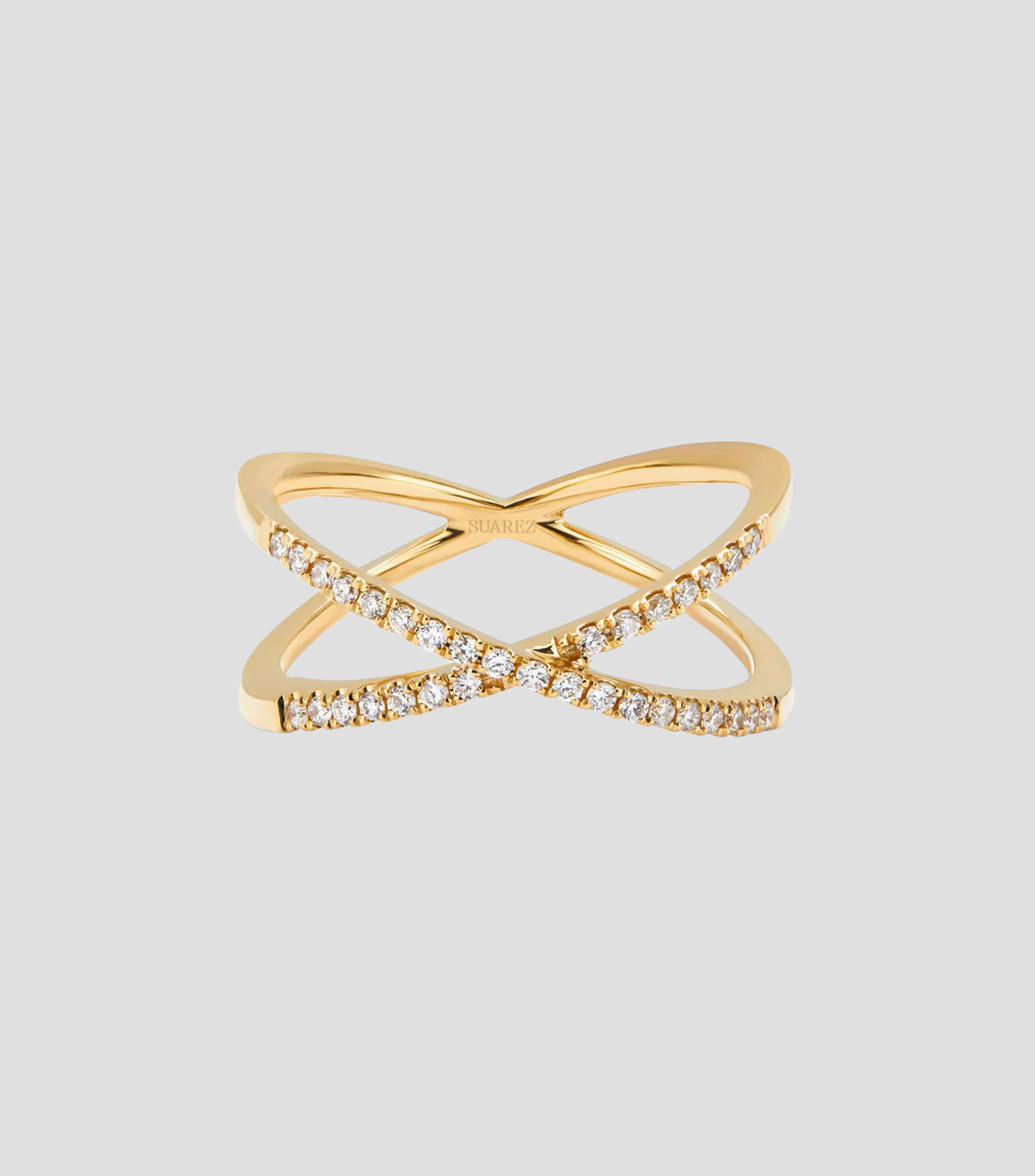 Anillo en oro amarillo de 18 kilates Grace con diamantes Mujer