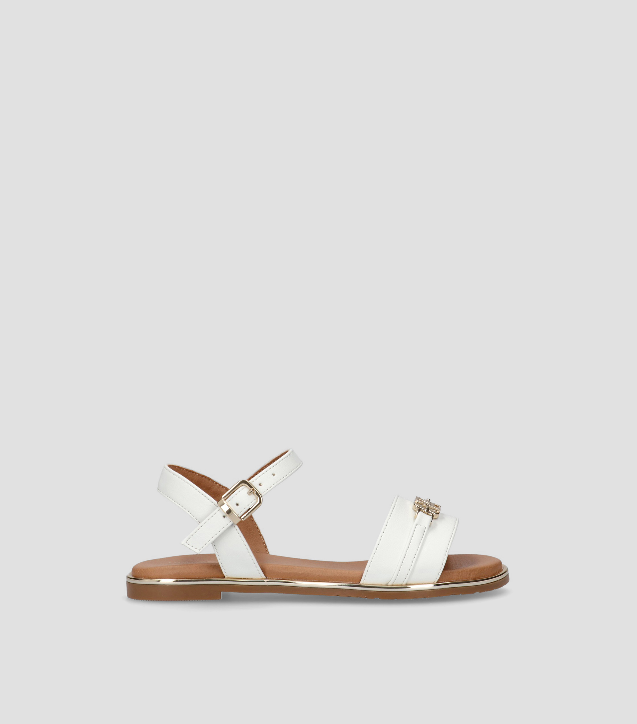 Sandalias planas con cintas Nina