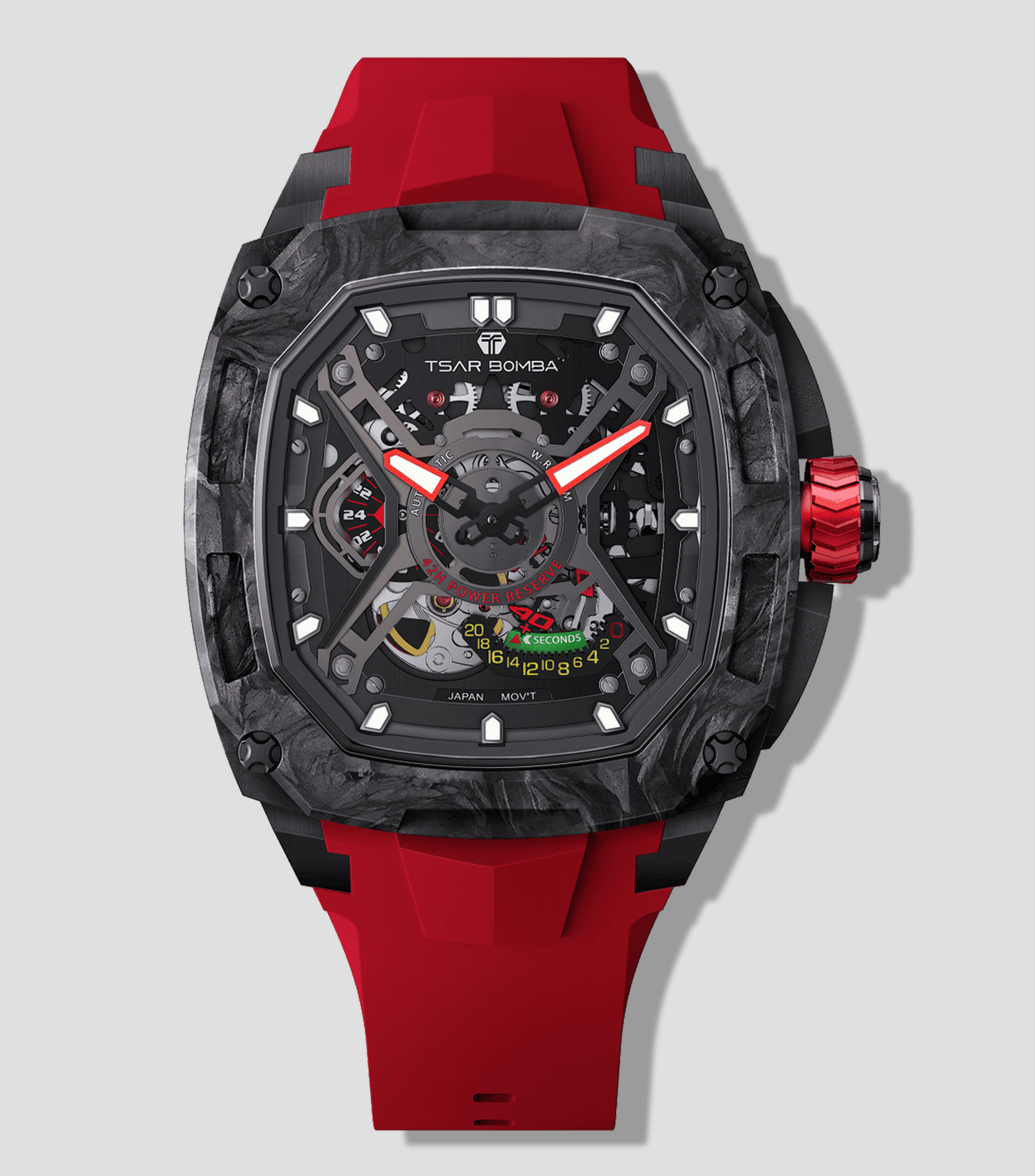 Reloj para Hombre Dark Matter 5 deportivo negro, rojo