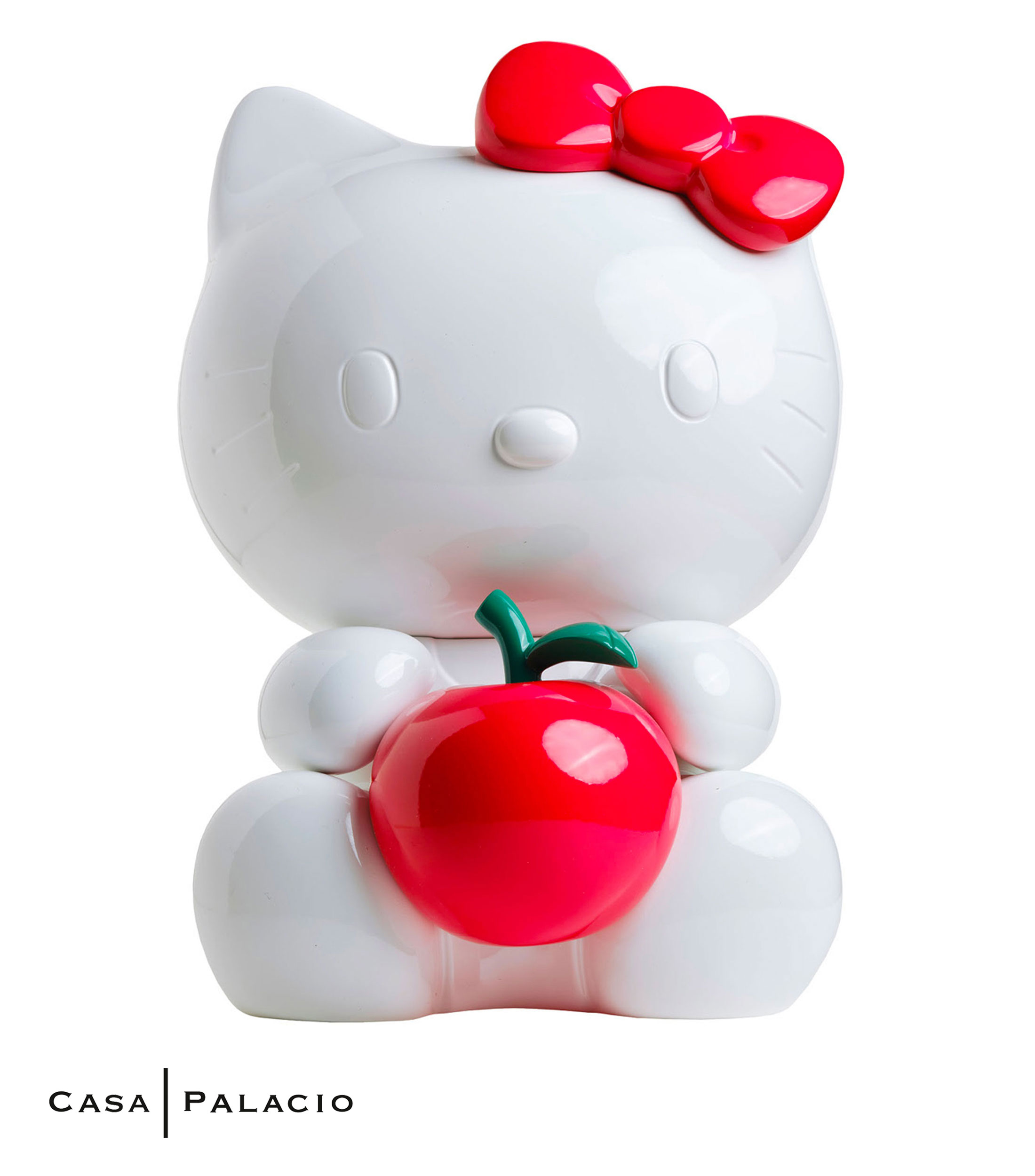 Figura Decorativa Hello Kitty Apple en Resina