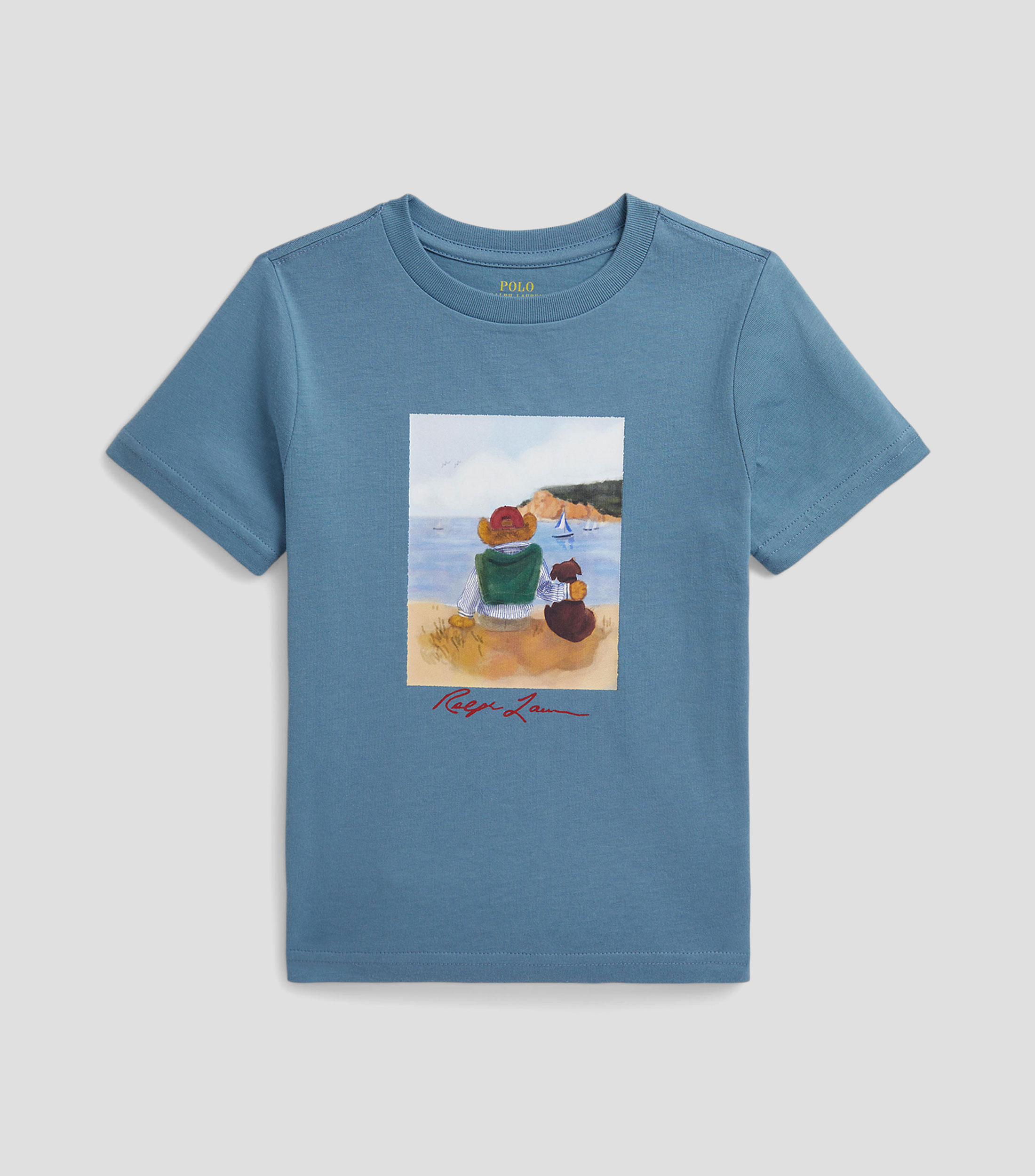 Playera cuello redondo manga corta estampada Niño