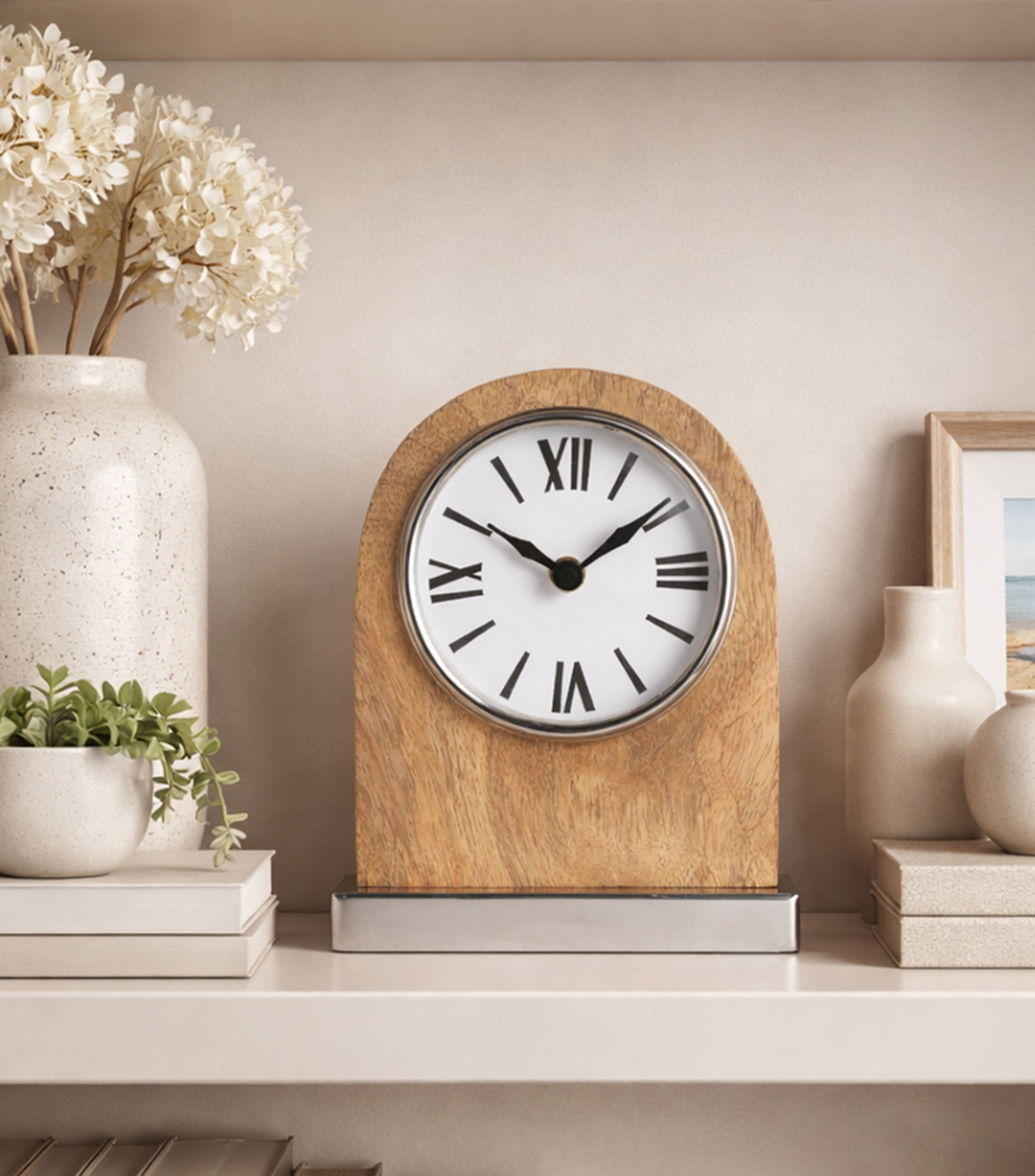 Reloj de mesa Arco en madera