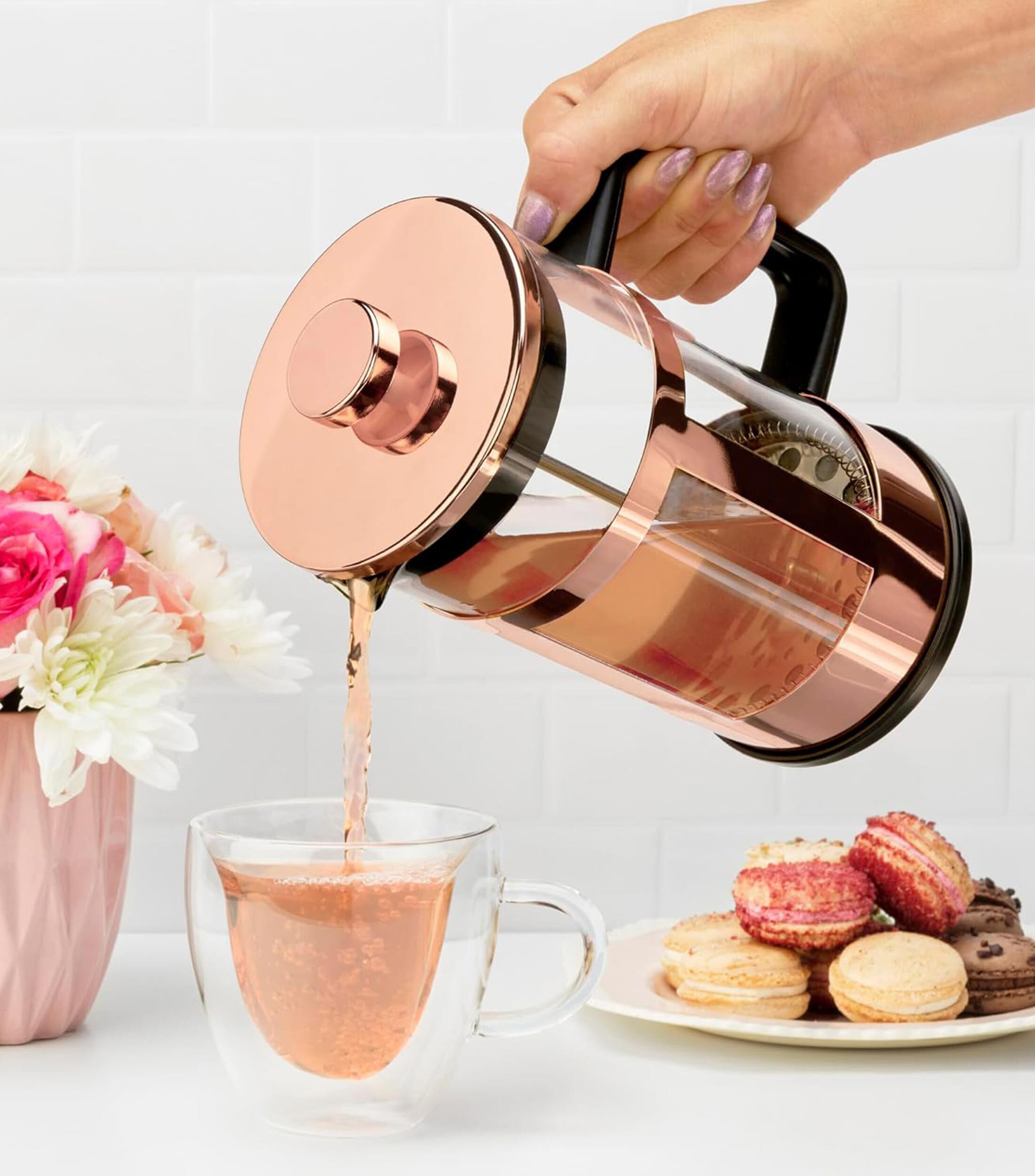Prensa Francesa Pinky Up Rose Gold