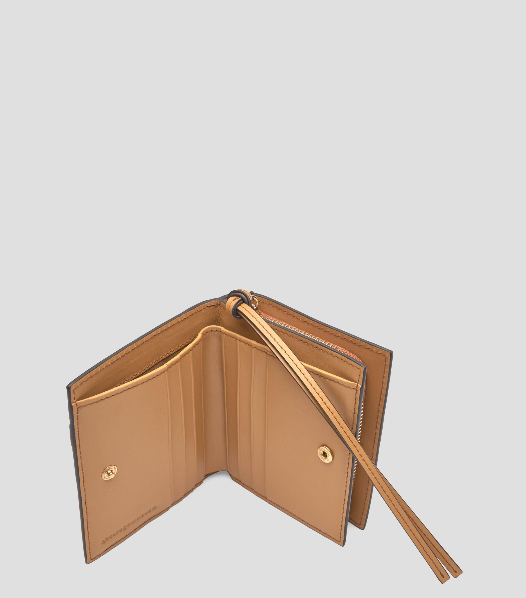 Cartera en piel Horizonte lisa Mujer