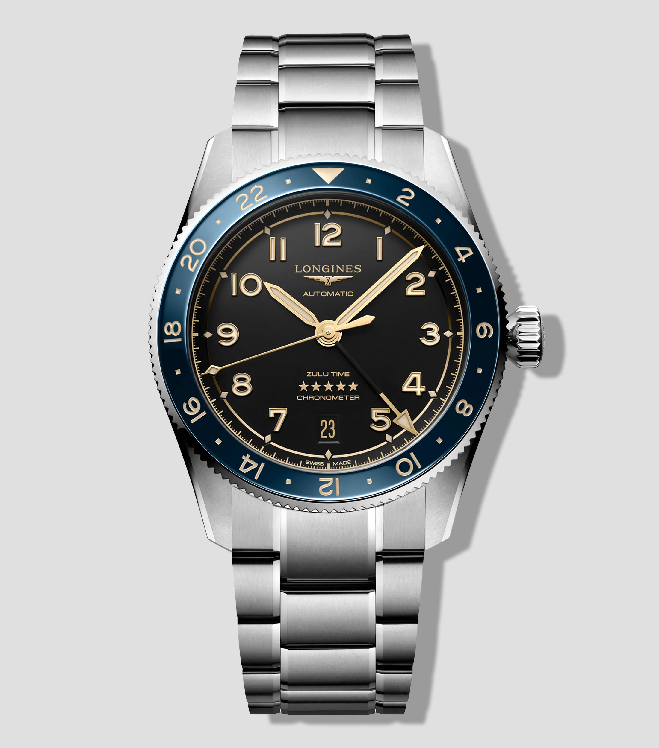 Reloj para hombre Spirit Zulu casual, plateado