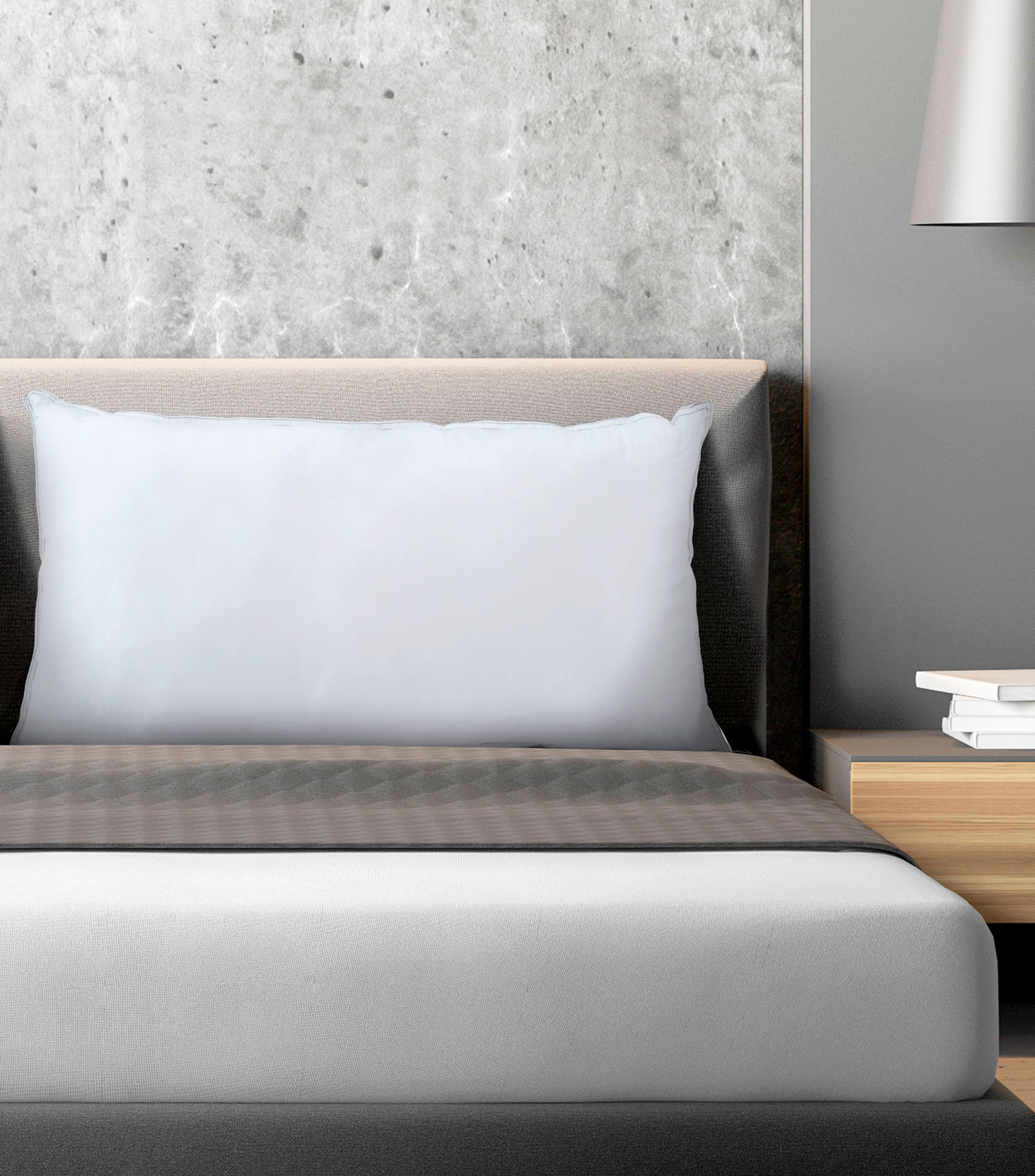 Almohada King Size Microgel Confort Medio Cool Care Blanca