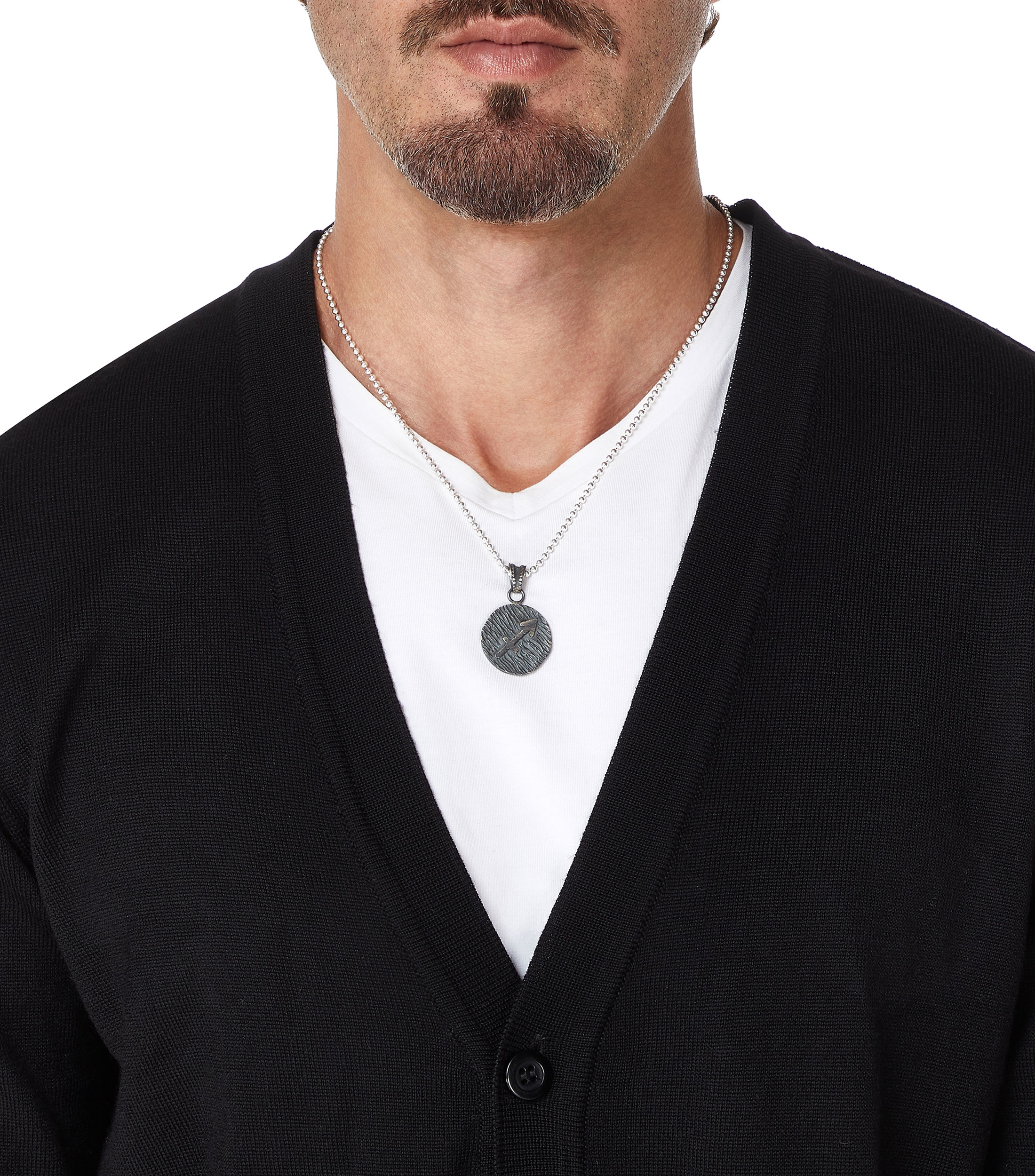 Dije con cadena en Plata .925 Sagitarius Zodiac Sign Hombre